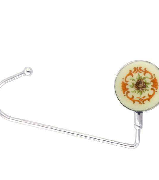 1928 Jewelry Purple Flower Decal Purse Holder