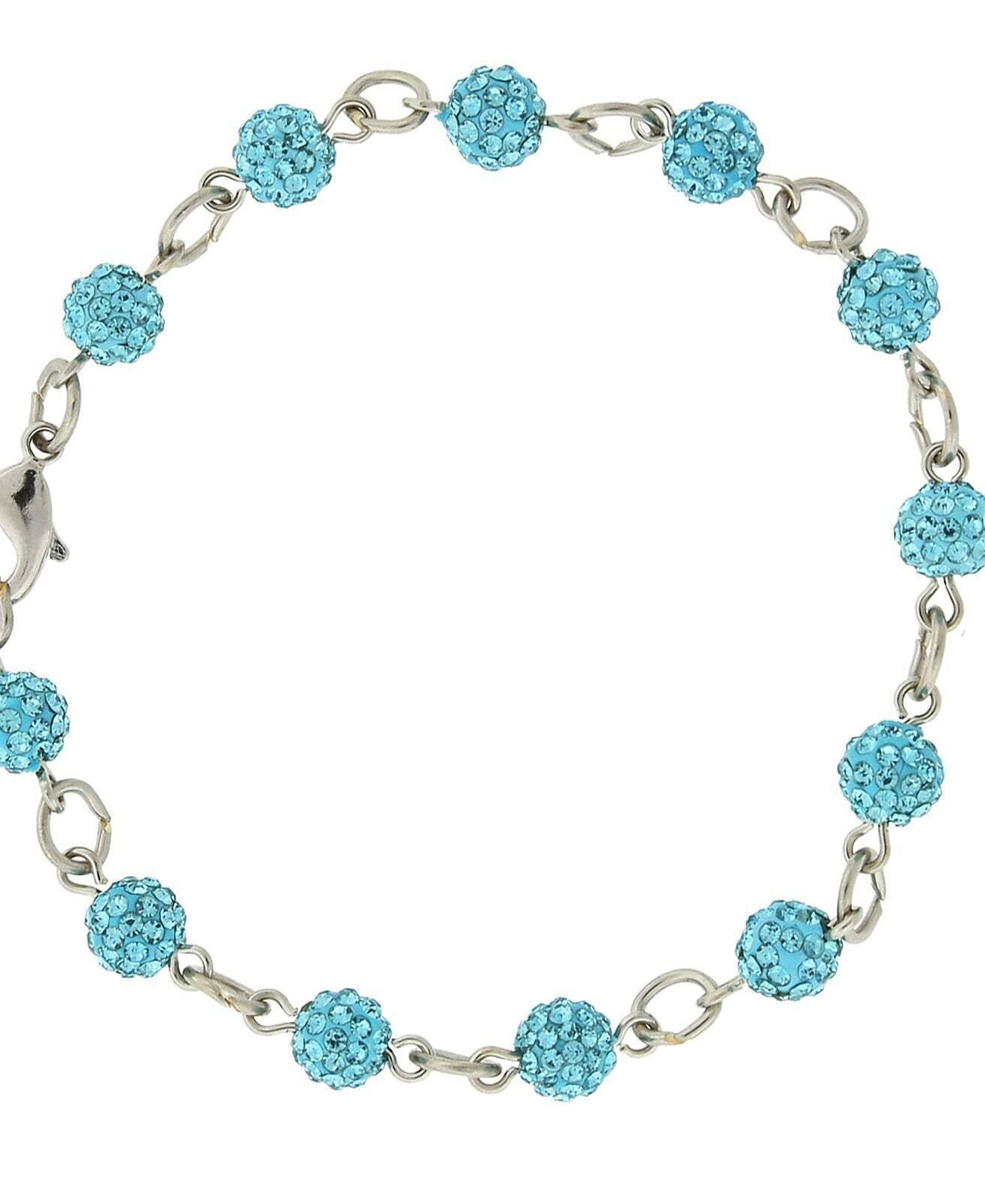 1928 Jewelry Crystal Fireball Pave Link Bracelet