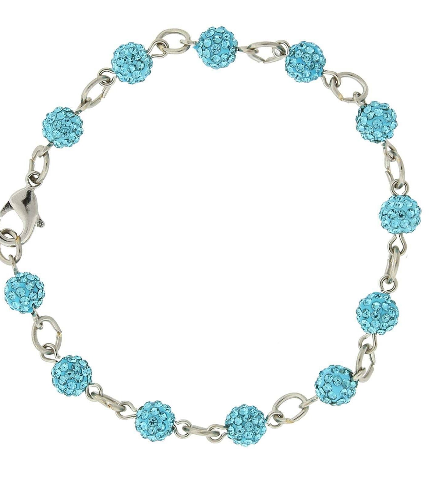 1928 Jewelry Crystal Fireball Pave Link Bracelet