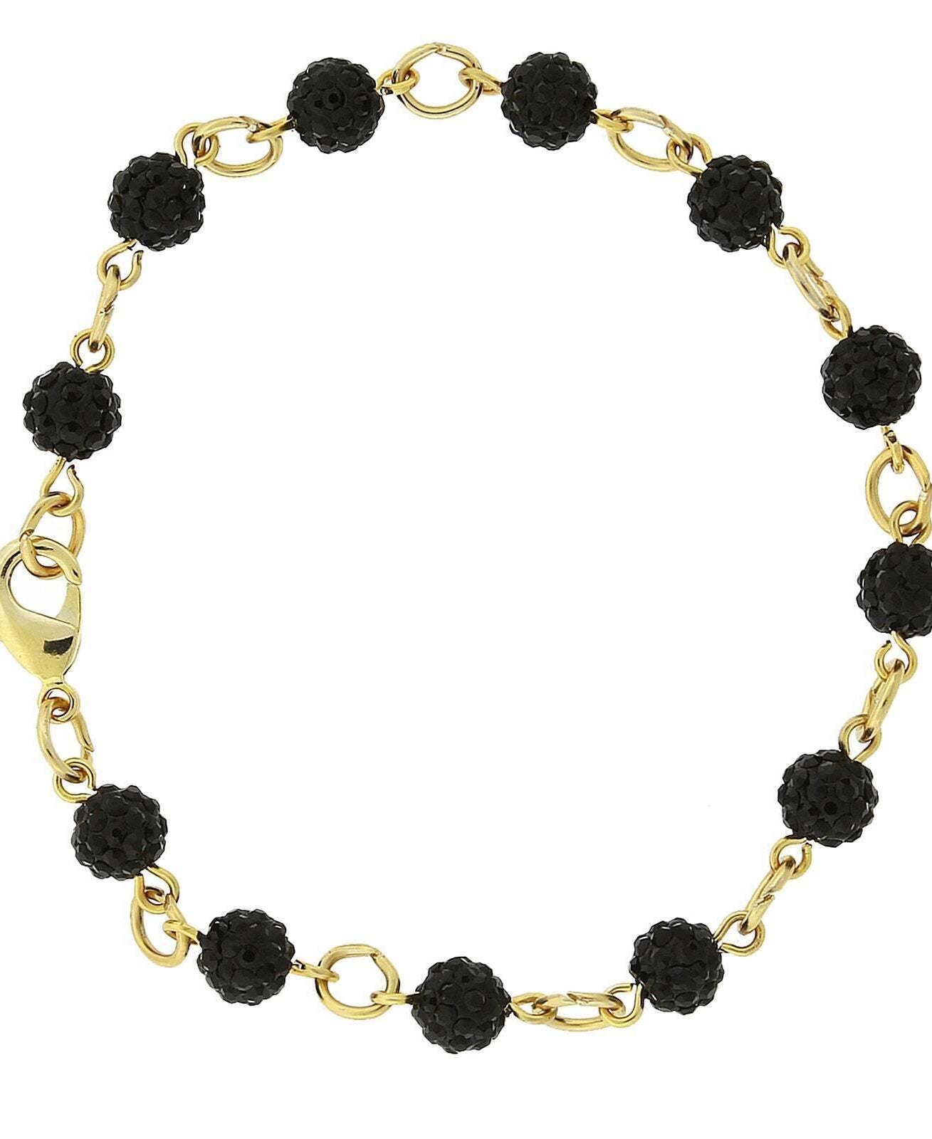 1928 Jewelry Pave Crystal Fireball Link Bracelet