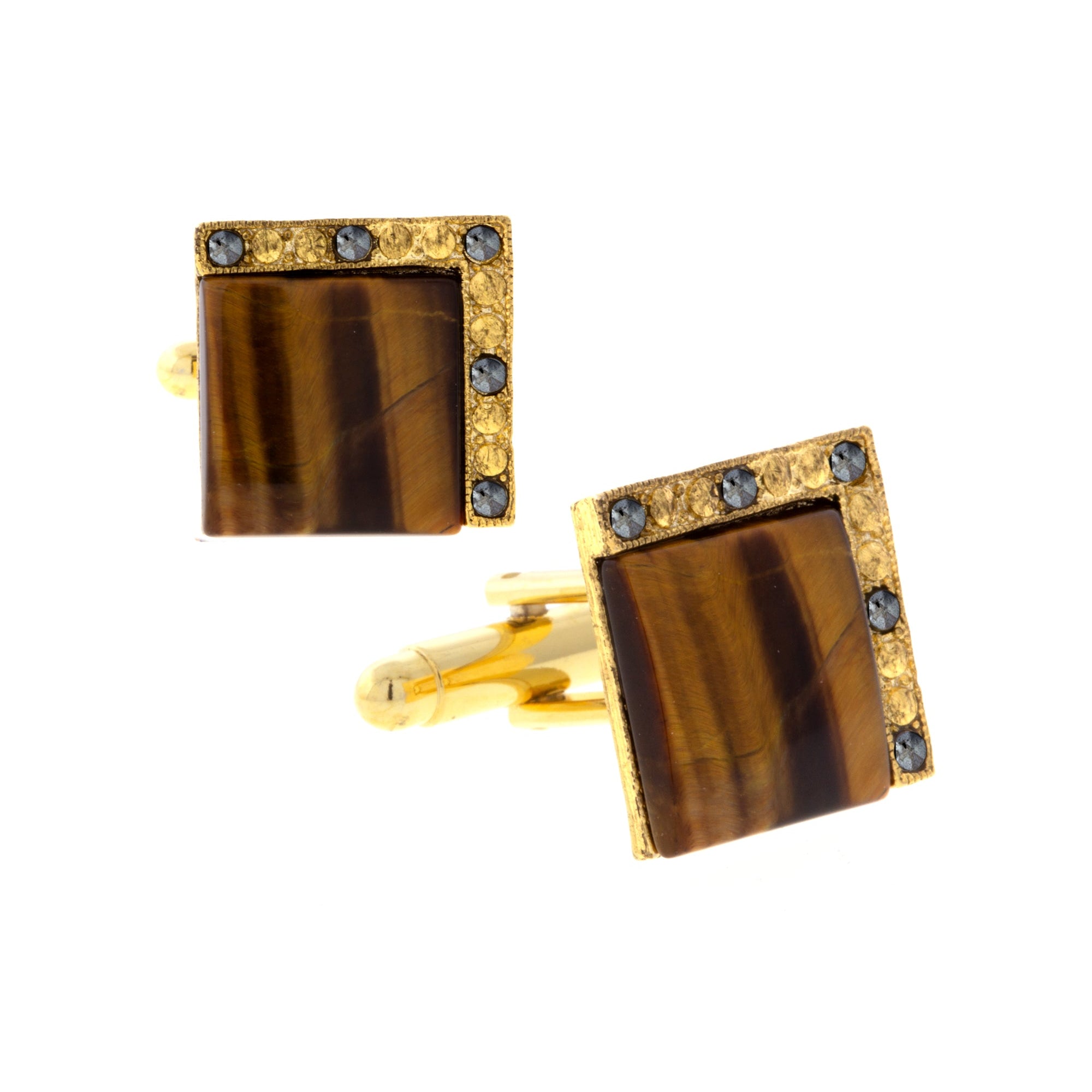 1928 Jewelry Art Deco Style Square Cufflinks