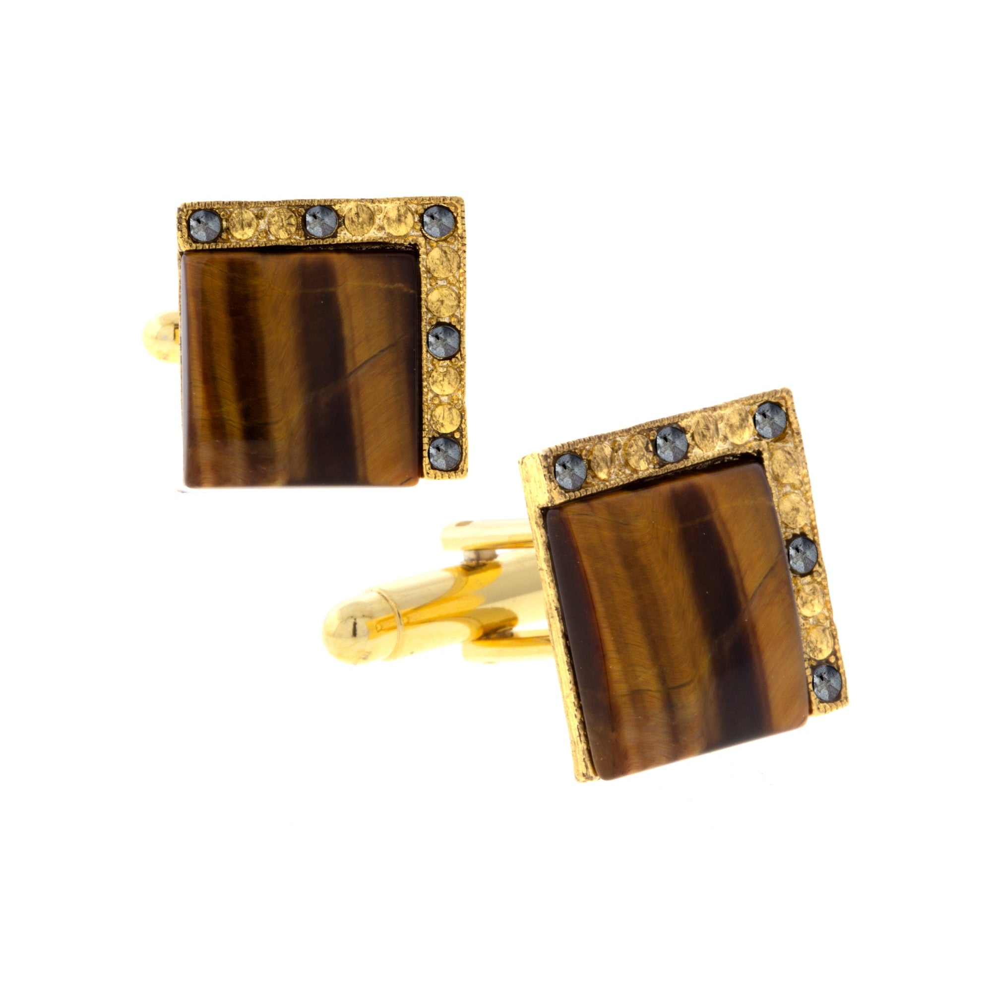 1928 Jewelry Art Deco Style Square Cufflinks