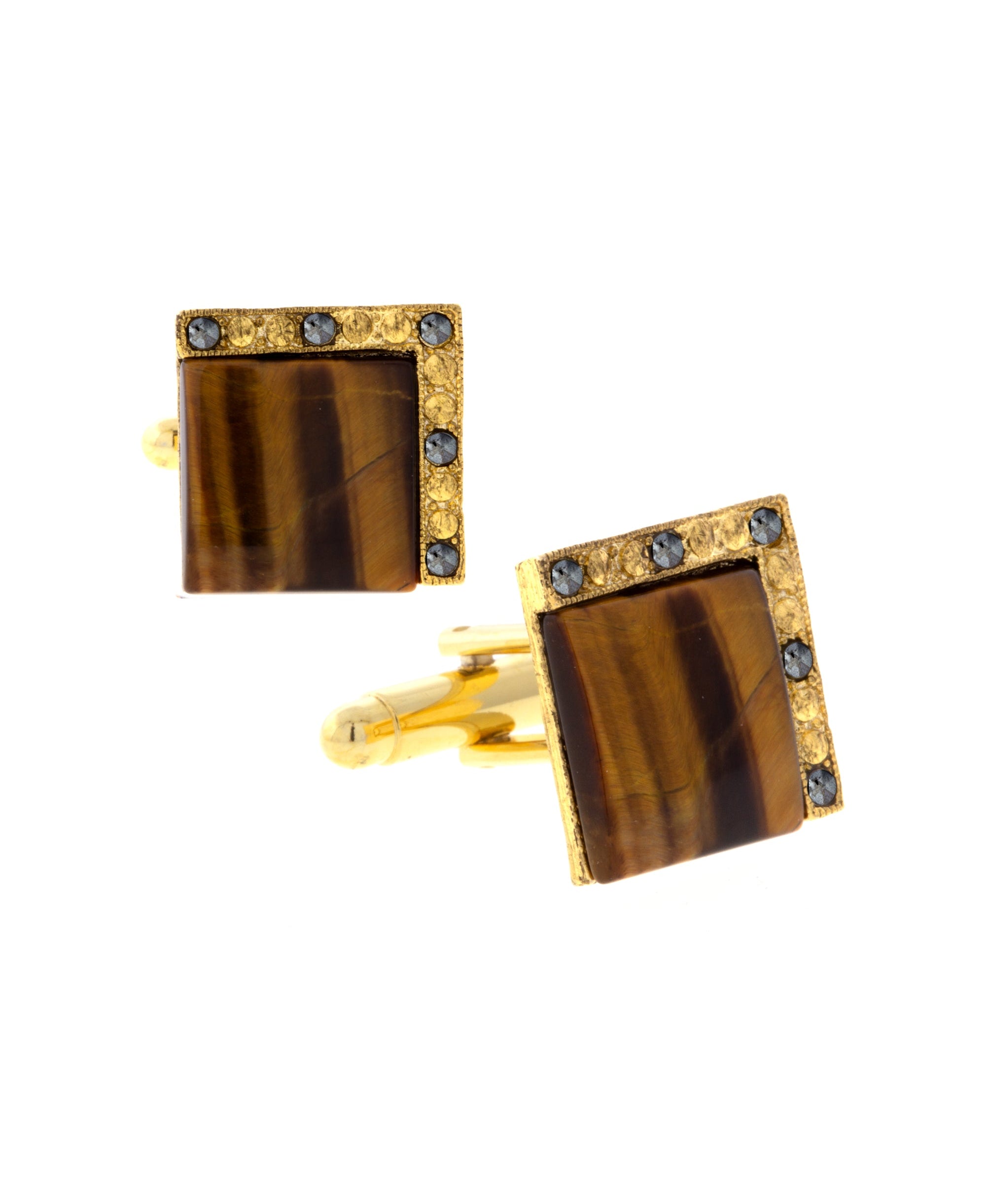 1928 Jewelry Art Deco Style Square Cufflinks
