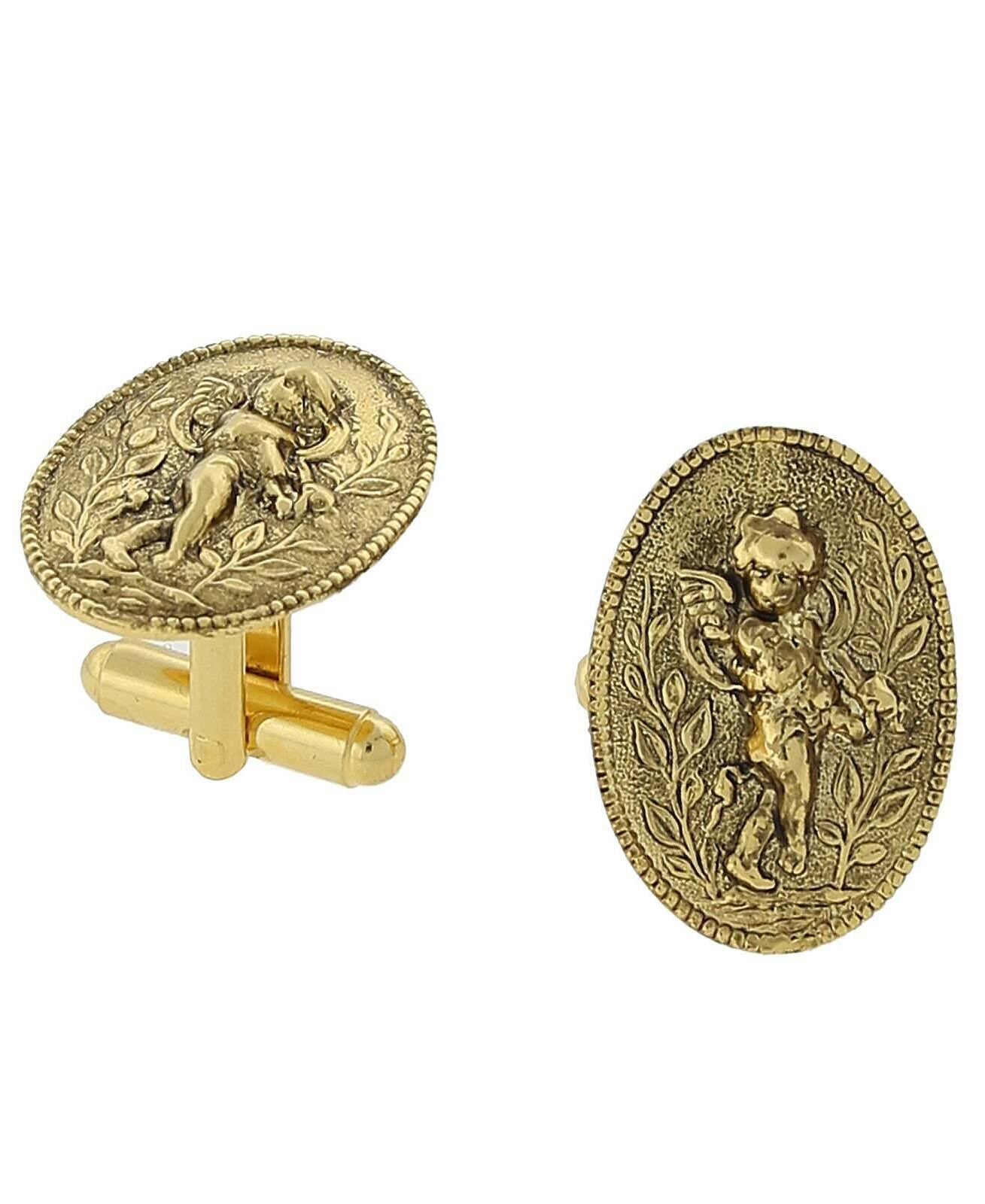 1928 Jewelry Cupid Angel Cufflinks