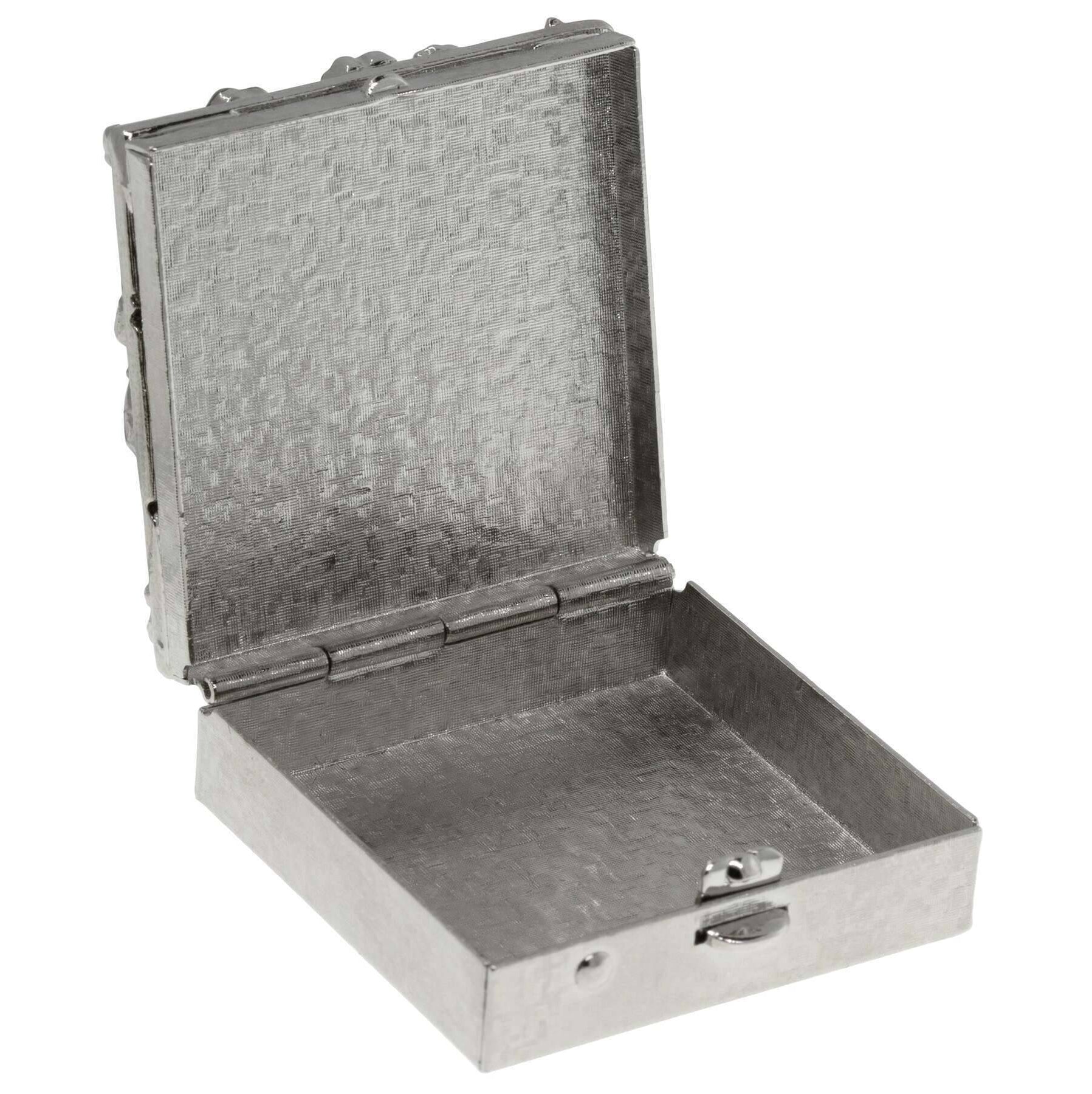 1928 Jewelry Sunburst Garden Crystal Square Pill Box