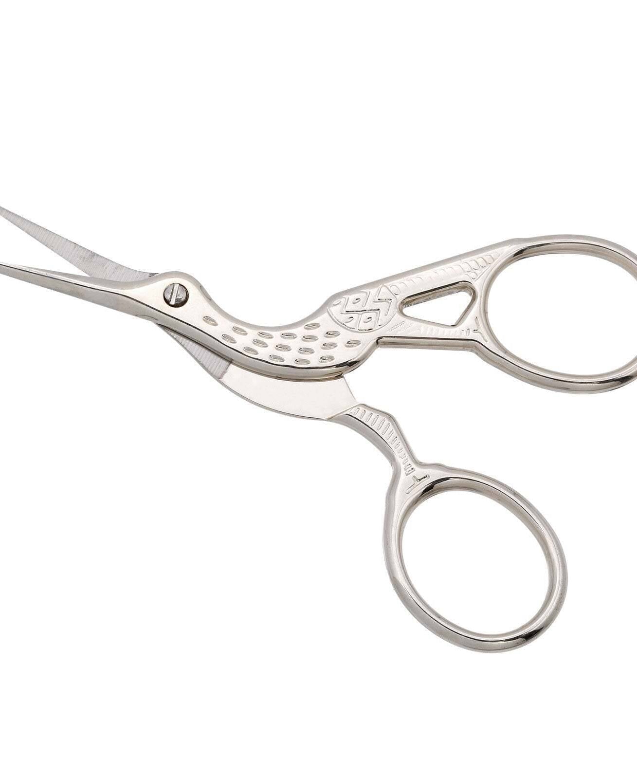 1928 Jewelry Embroidery Crane Bird Scissors