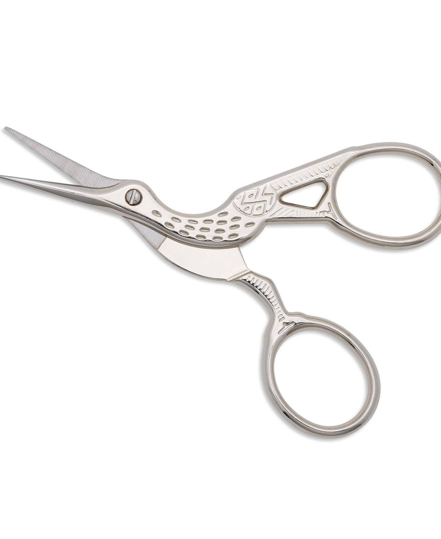 1928 Jewelry Crane Bird Designed Scissors With Pouch