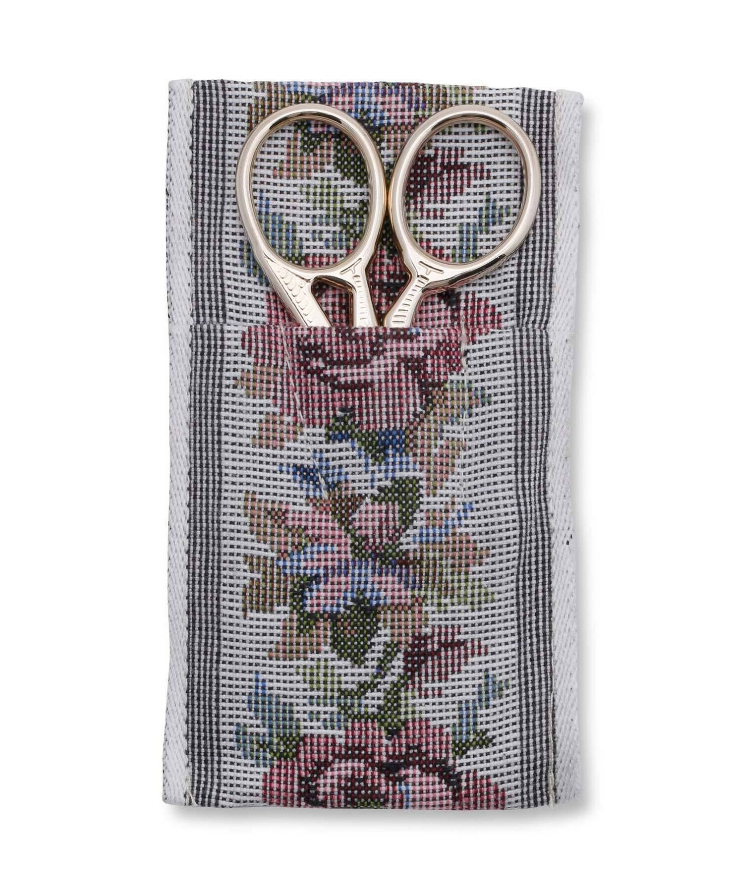 1928 Jewelry Crane Bird Designed Scissors With Pouch