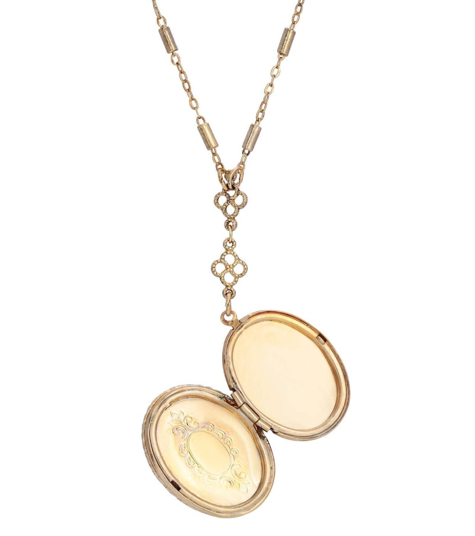 1928 Jewelry Pre-Raphaelite Art Inspired Locket Necklace 28"