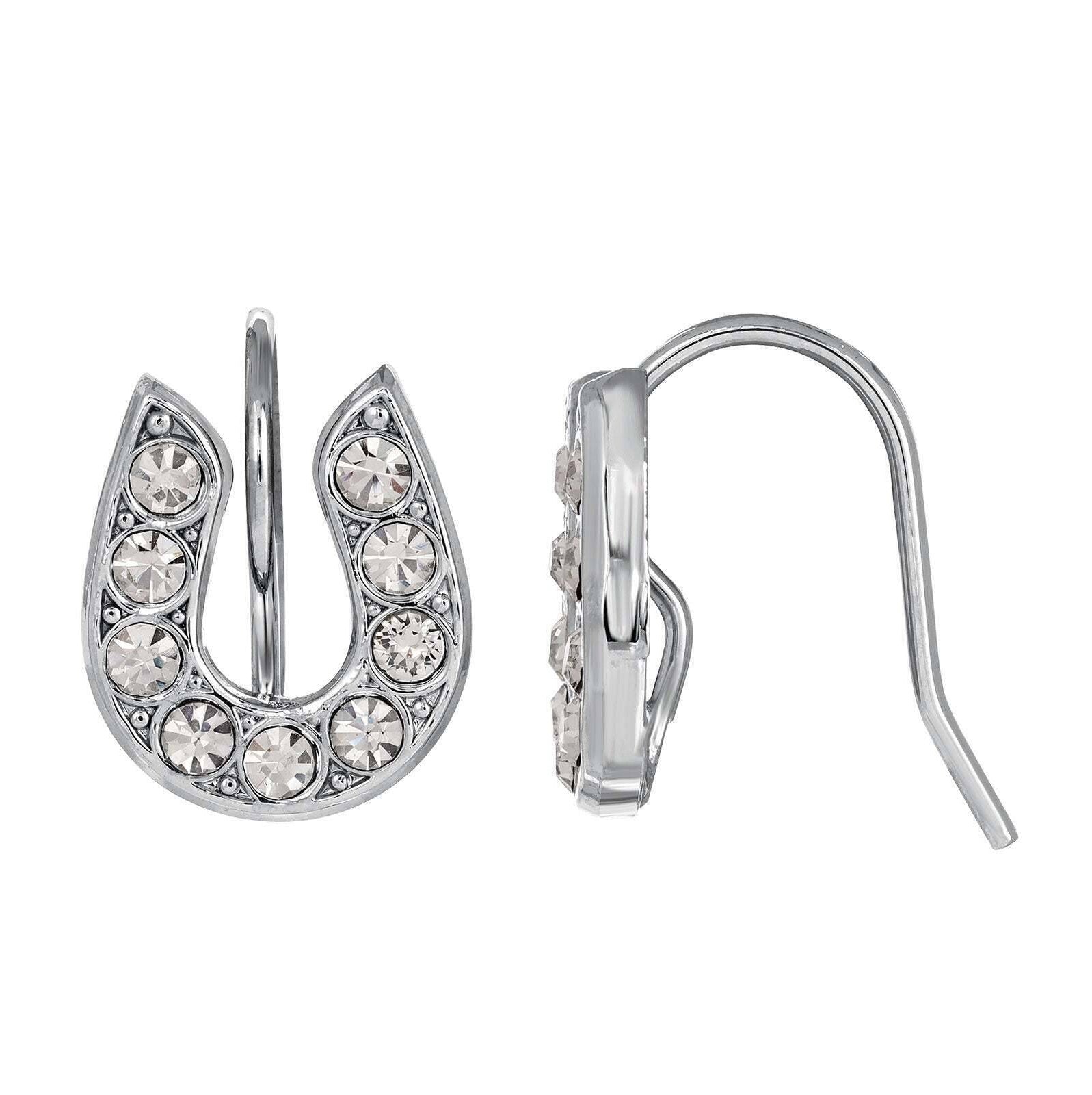 1928 Jewelry Petite Horseshoe Wire Earrings