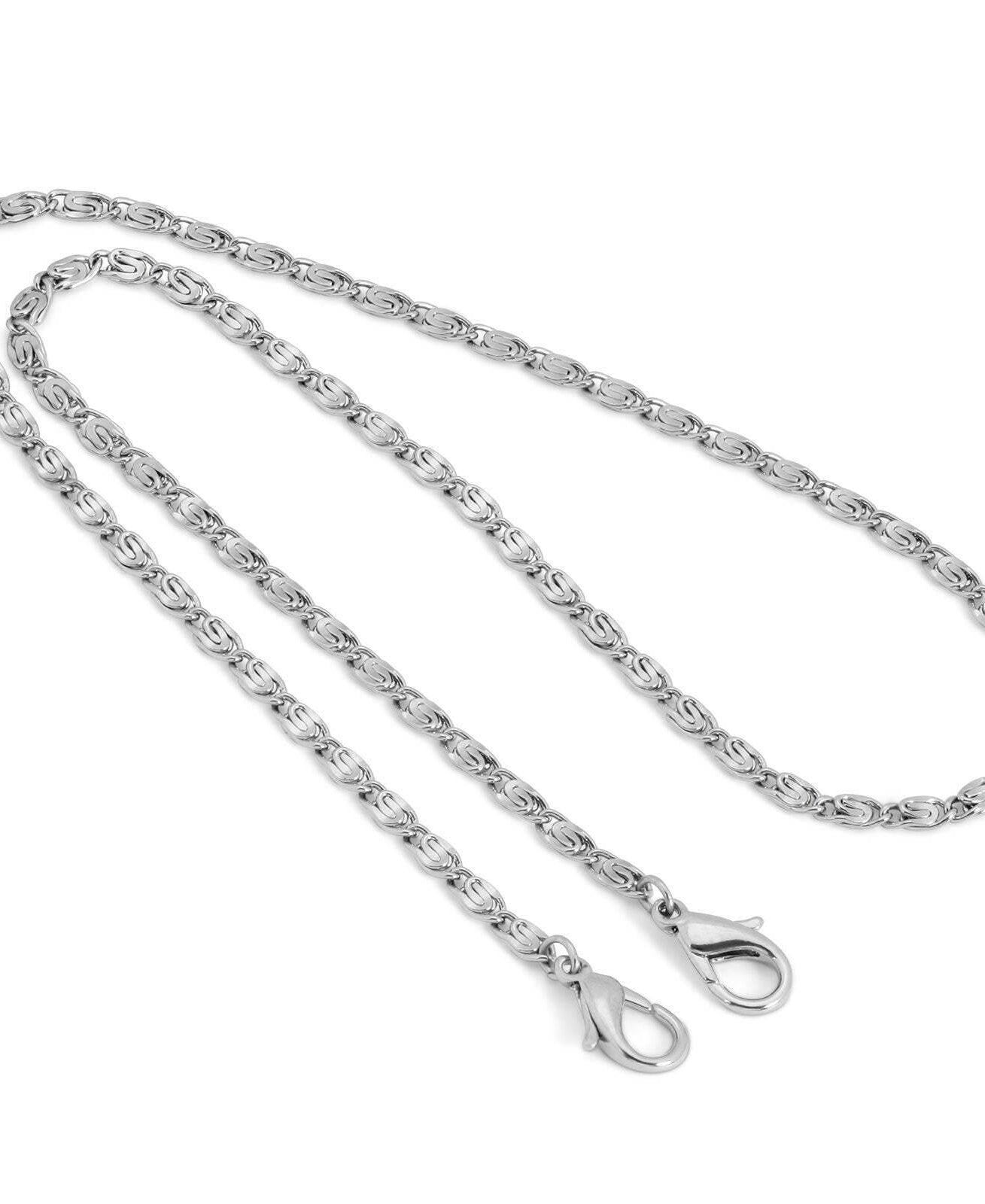 1928 Jewelry Classy Link Face Mask Chain Holder 22 Inch