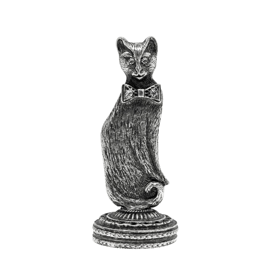 Cat with Bow Tie Wax Stamp Rose