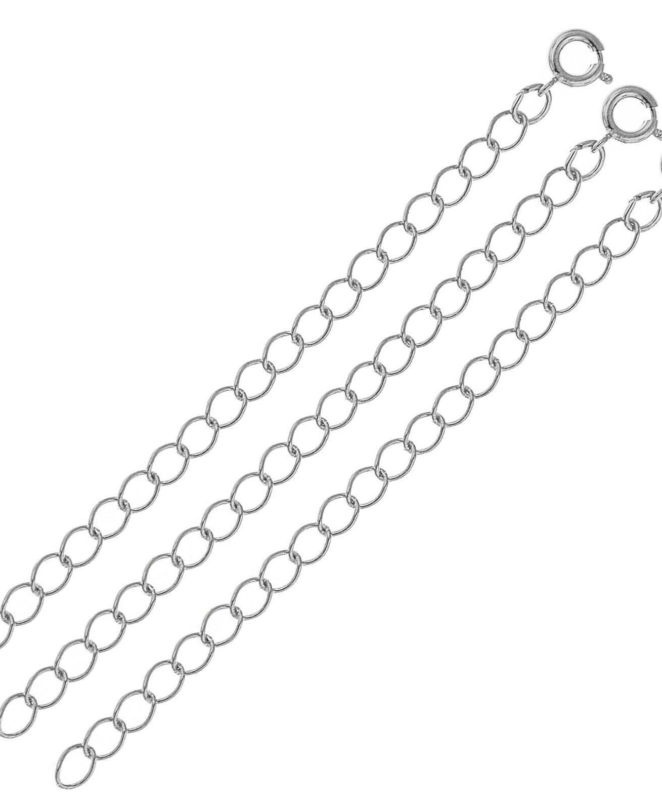 1928 Jewelry 3-Pack Necklace Extension Chains - 3-Inch Adjustable Length