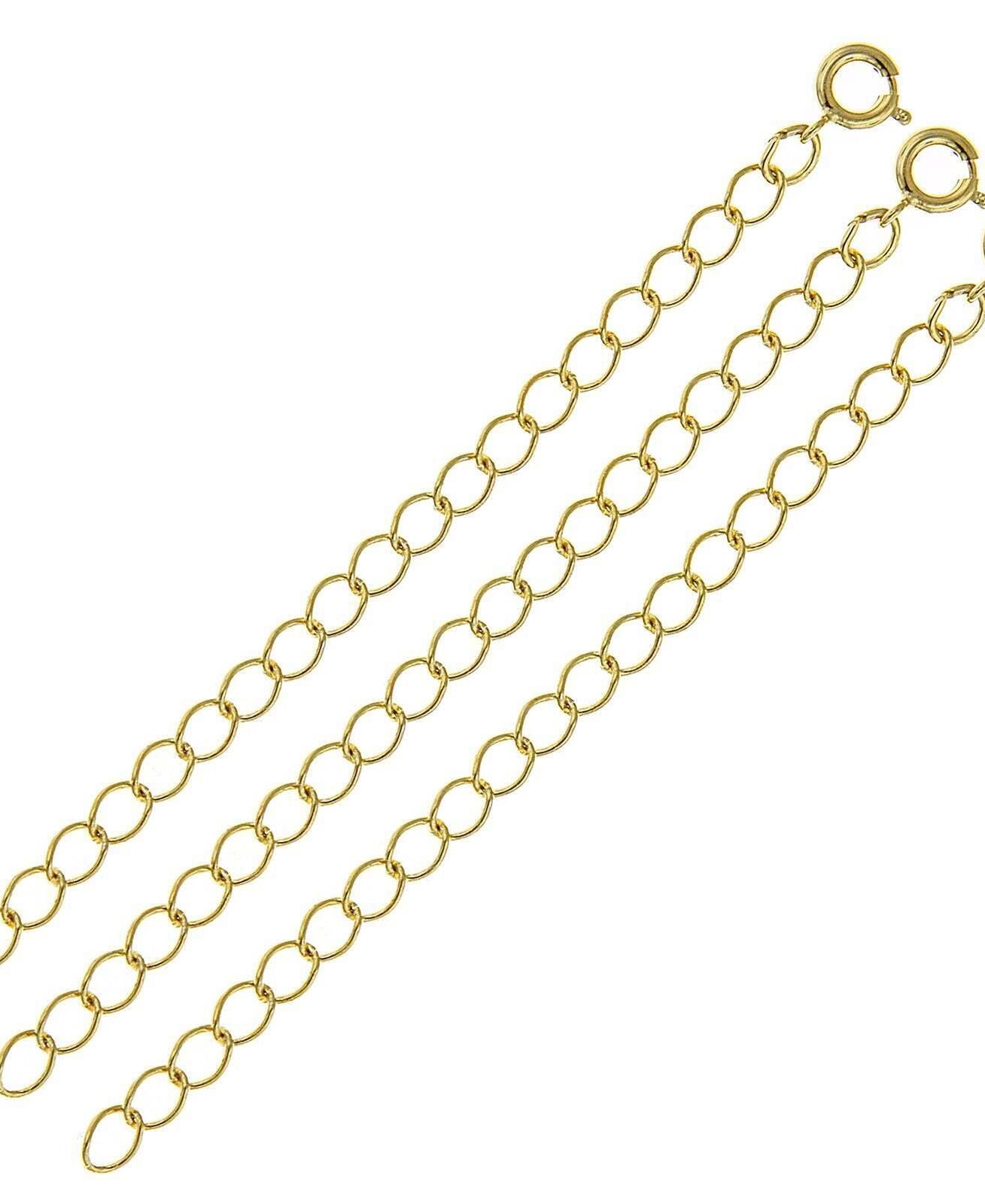 1928 Jewelry 3-Pack Necklace Extension Chains - 3-Inch Adjustable Length