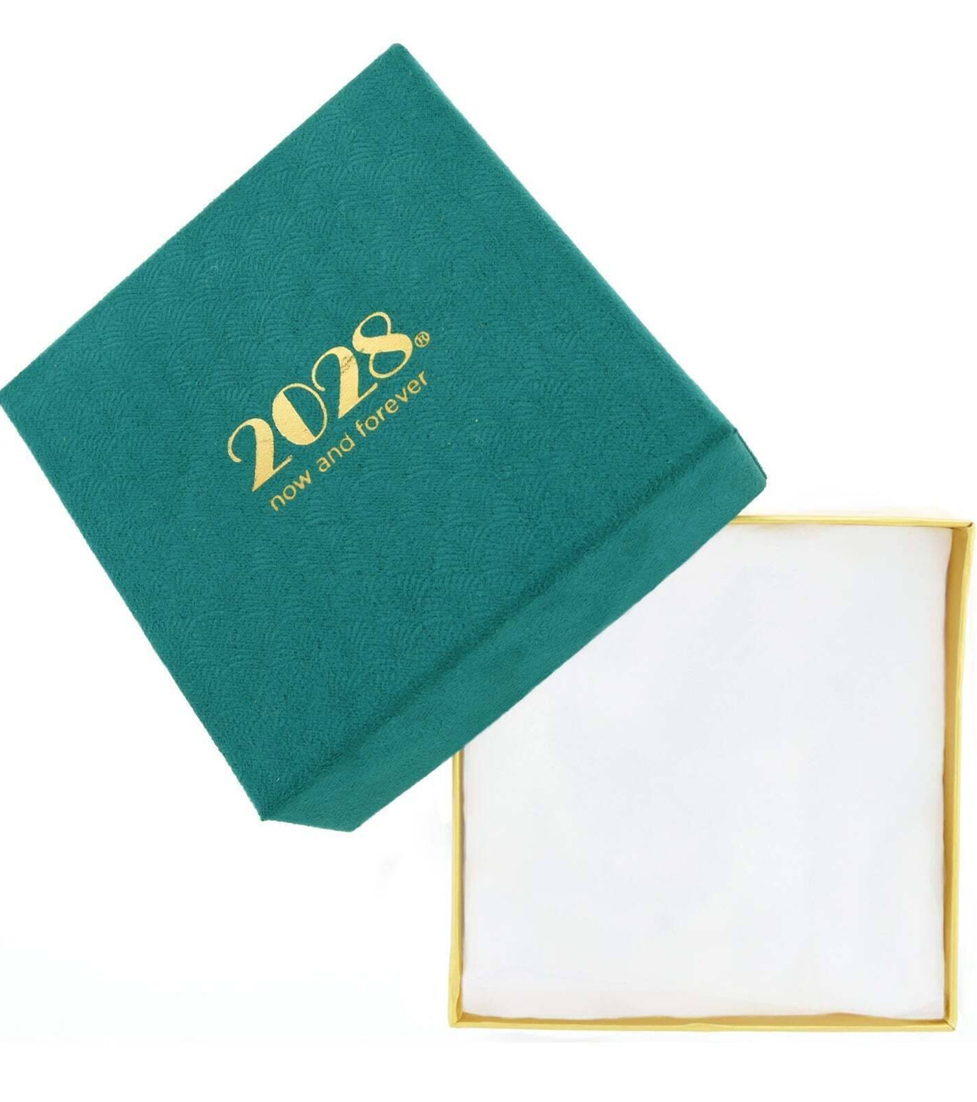 2028 Jewelry Teal Faux Velvet Gift Box