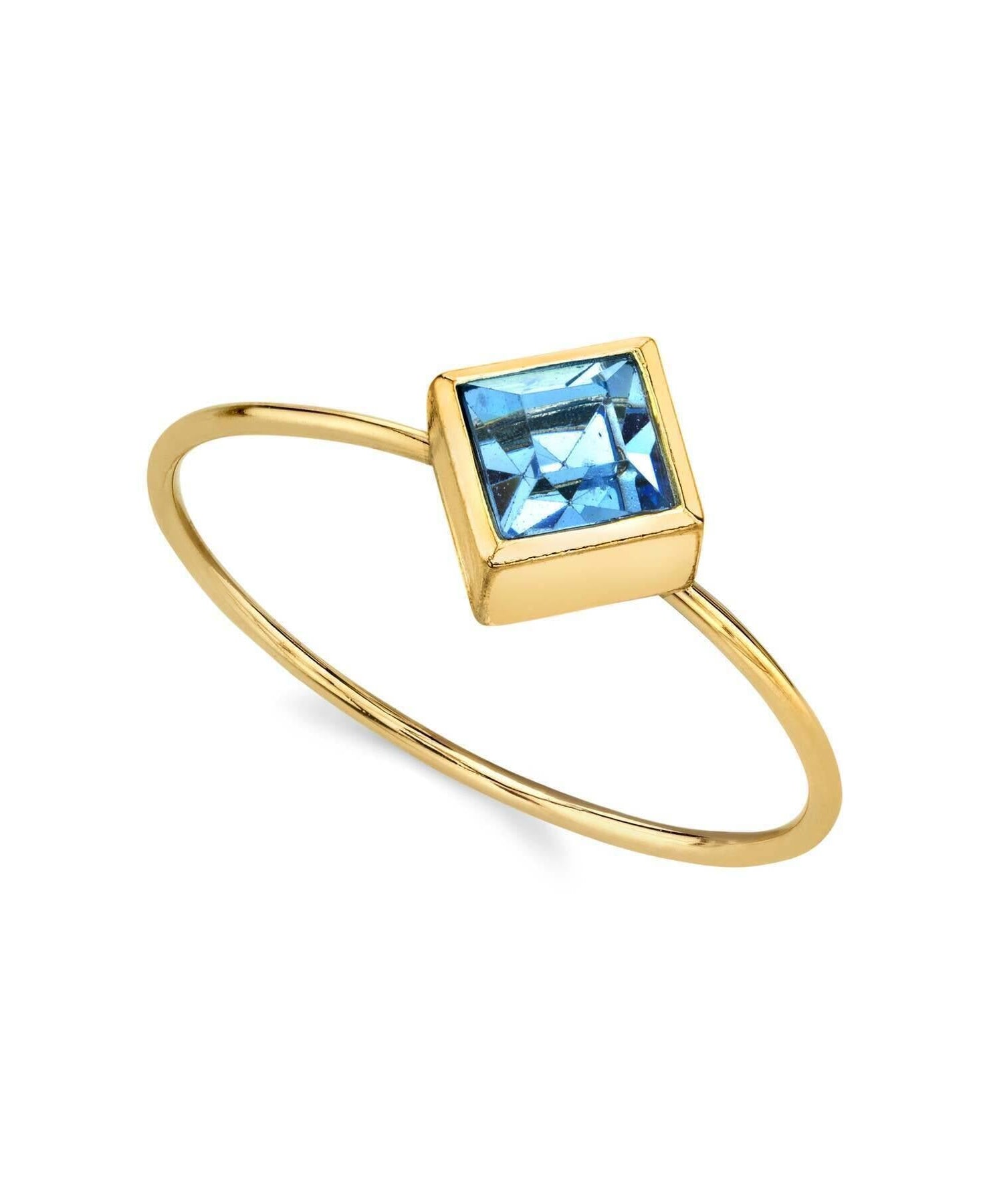 1928 Jewelry Diamond Shaped Crystal Dainty Ring Size 7