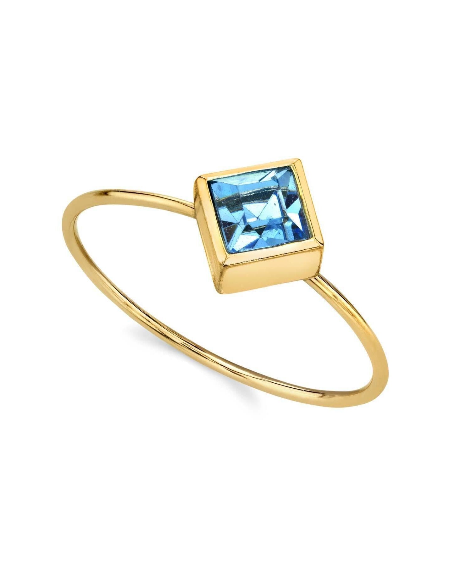 1928 Jewelry Diamond Shaped Crystal Dainty Ring Size 7