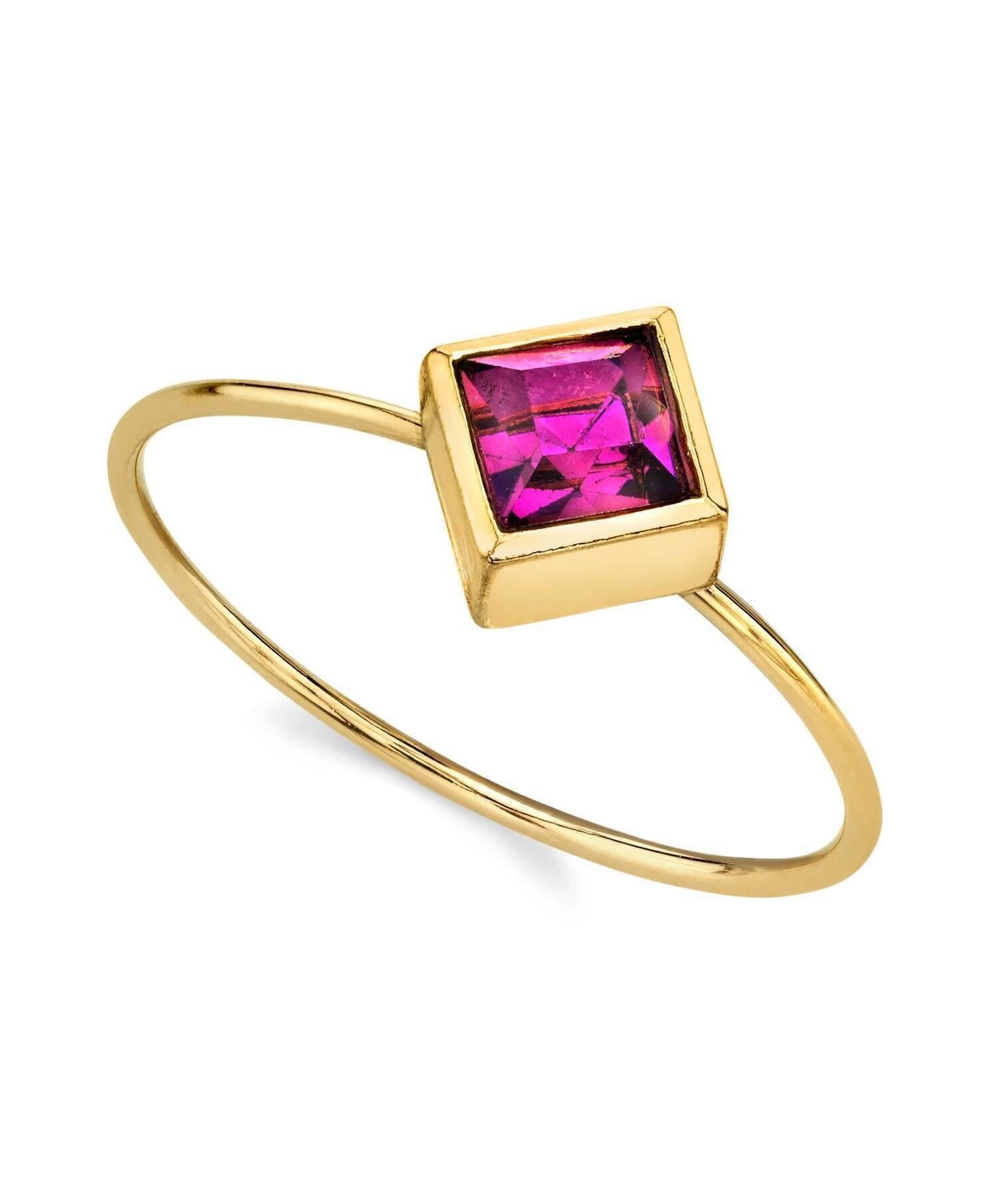 1928 Jewelry Diamond Shaped Crystal Dainty Ring Size 7