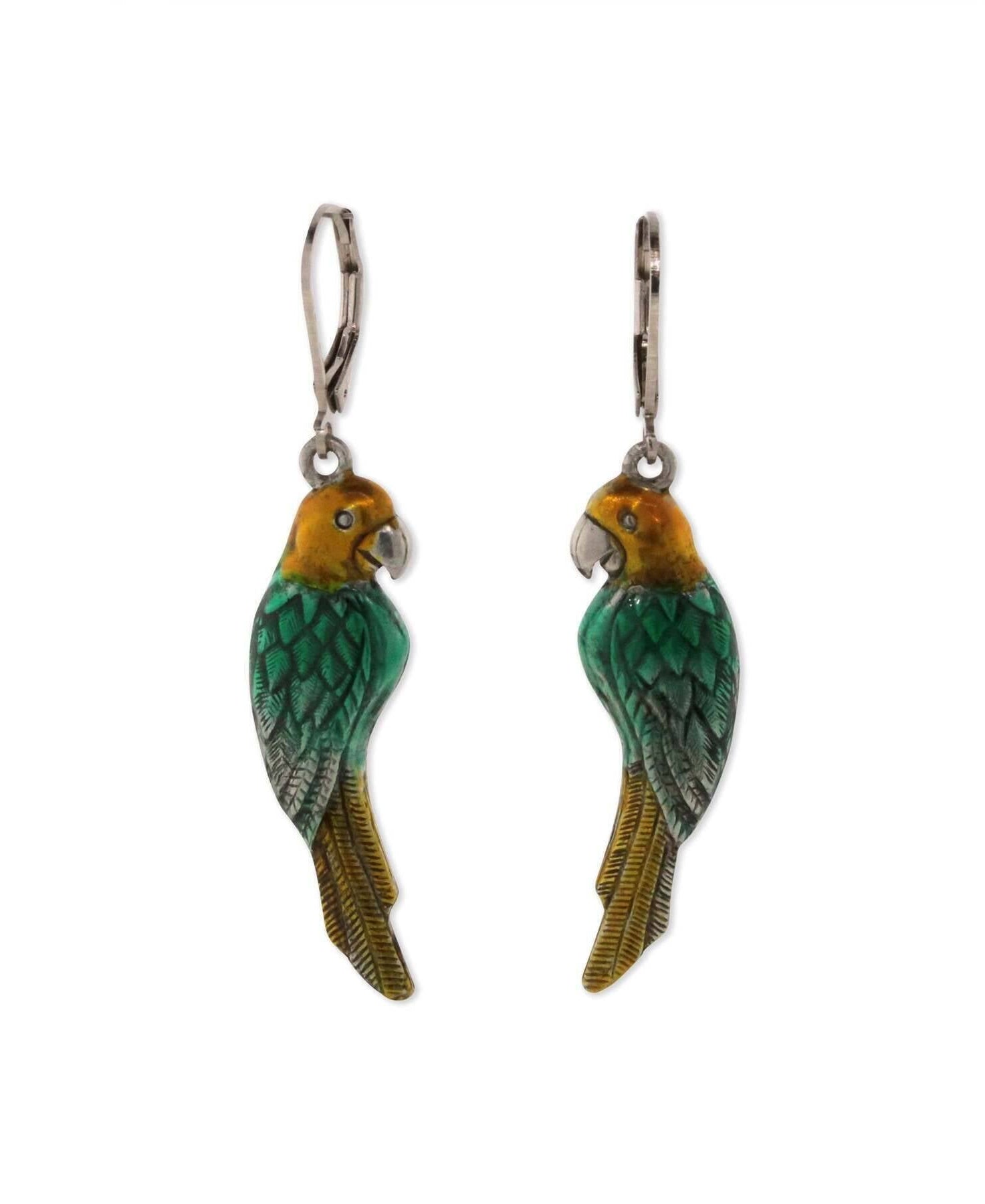 1928 Jewelry Neotropic Exotic Parrot Drop Earrings