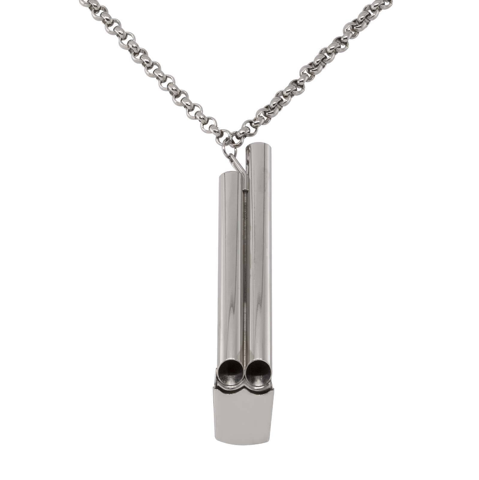 1928 Jewelry Original German Double Whistle Necklace 30"