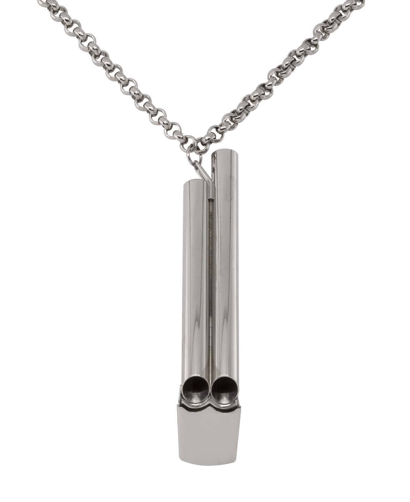 1928 Jewelry Original German Double Whistle Necklace 30"