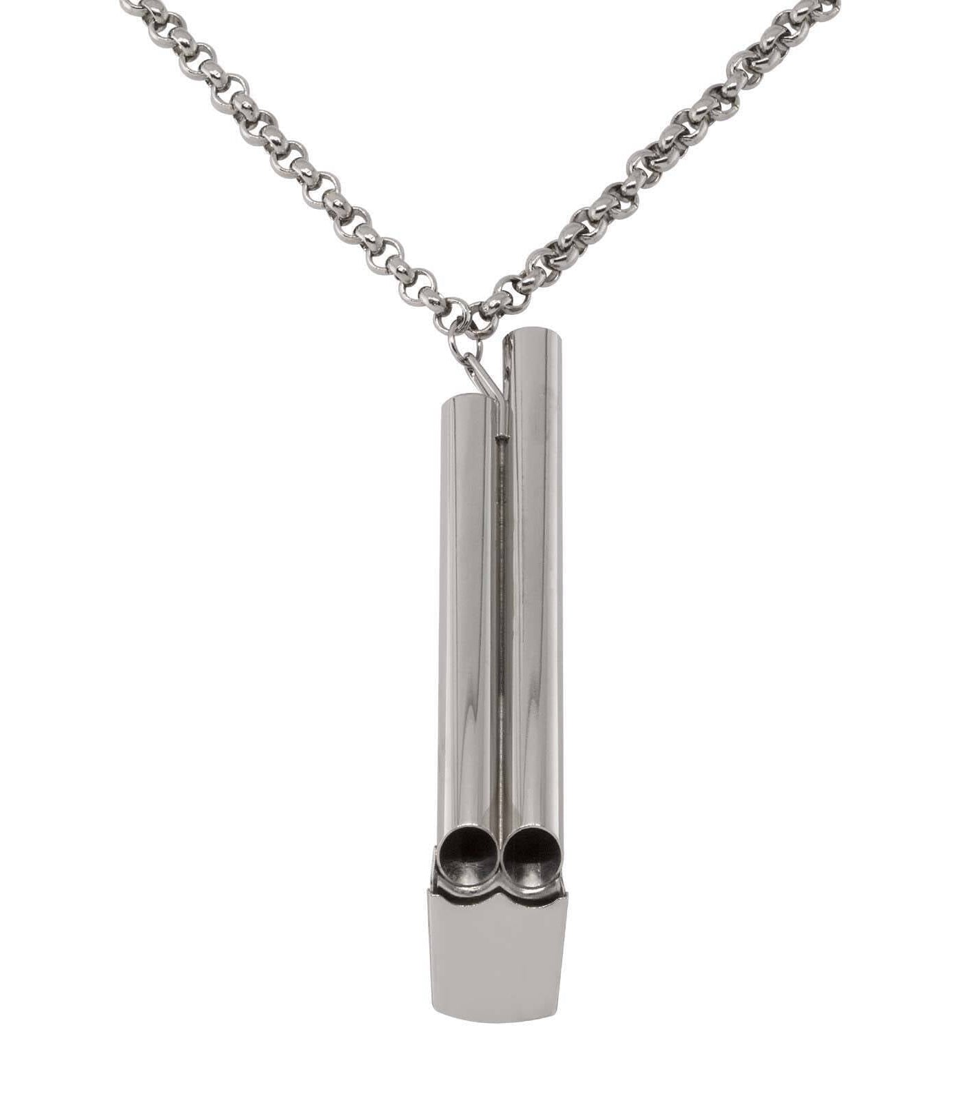 1928 Jewelry Original German Double Whistle Necklace 30"