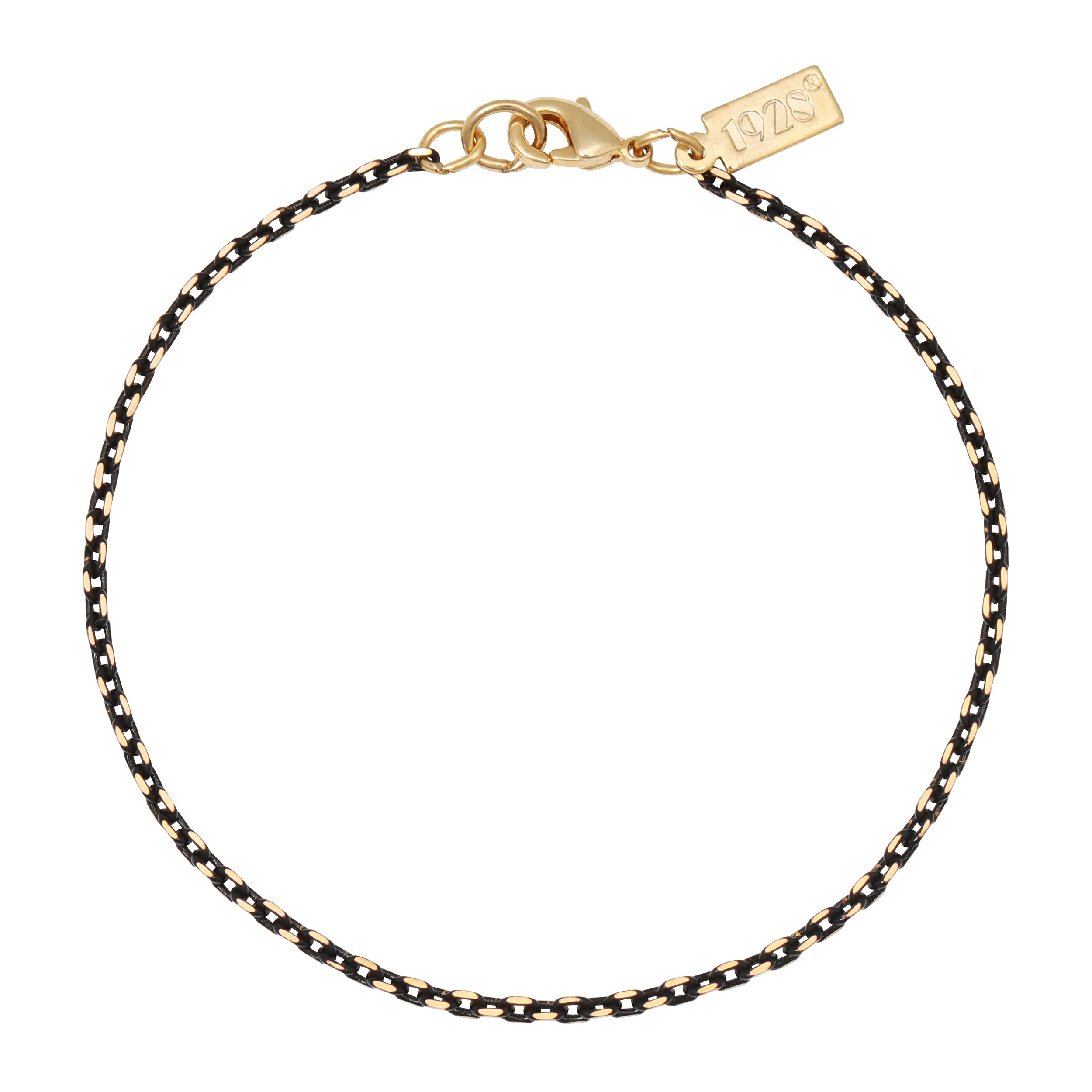 Eclipse Black And Gold & Chain Bracelet