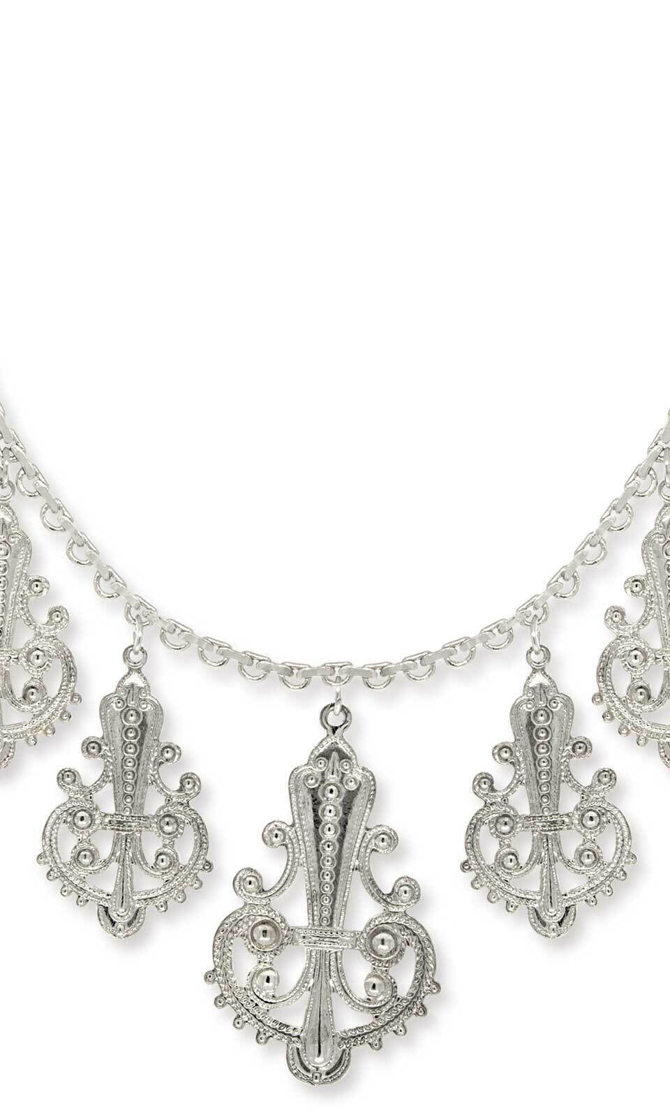 1928 Jewelry Royal Filigree Ornamental Drop Necklace 16" + 3" Extender