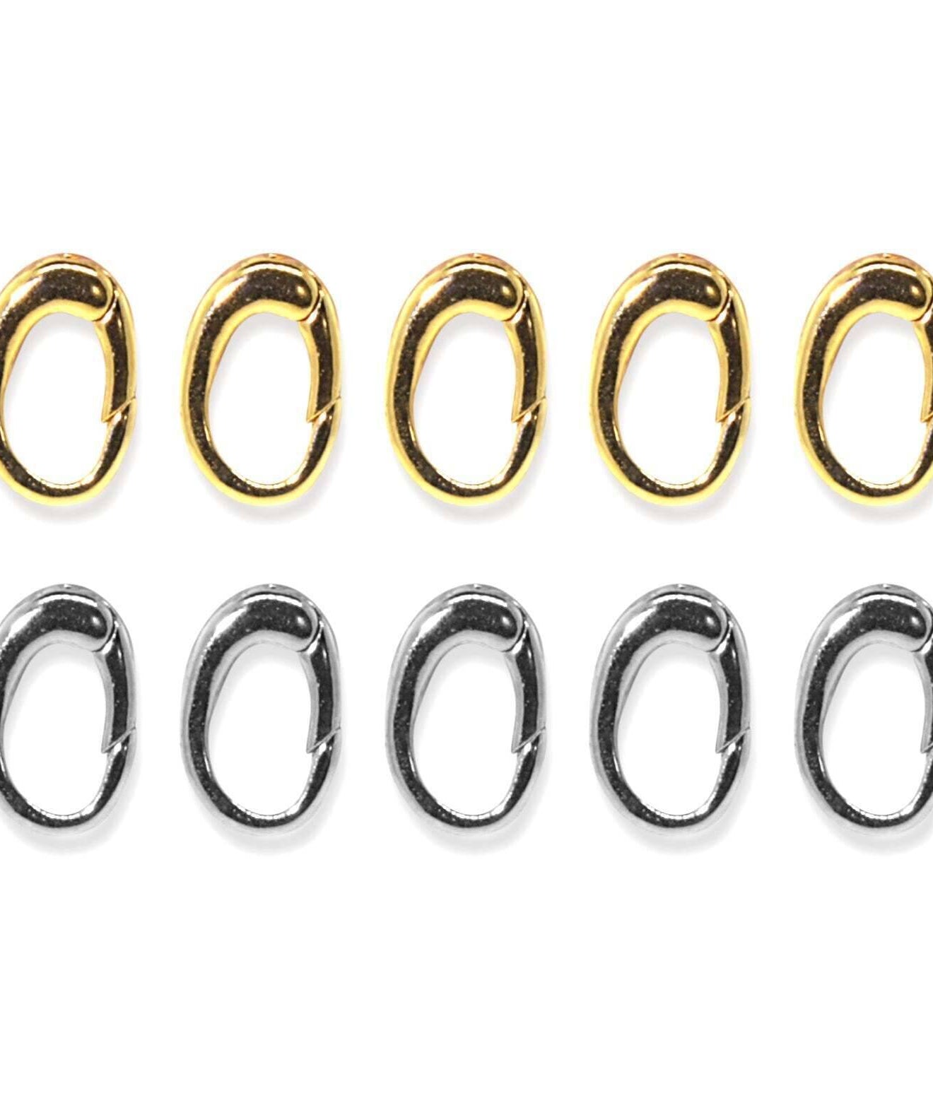 1928 Jewelry 10pc Gold And Silver Spring Bail Clasp