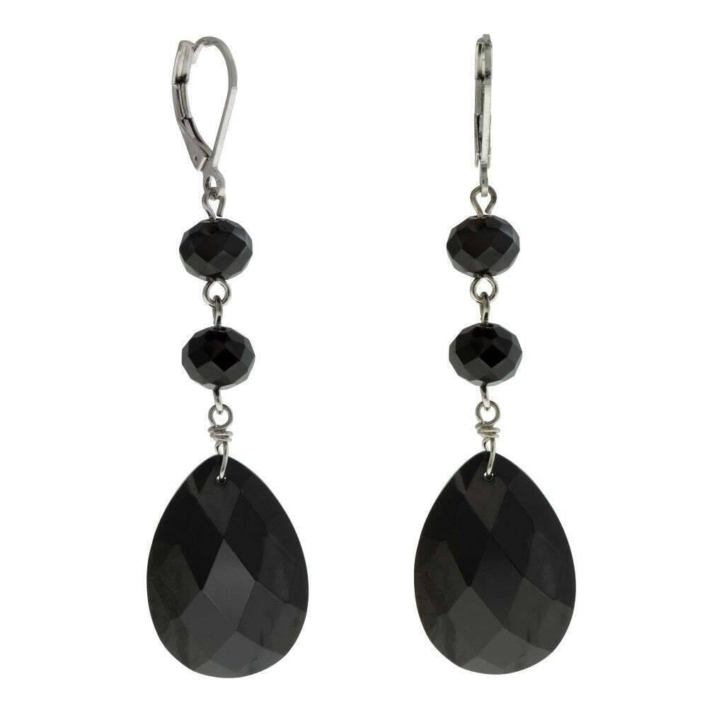 1928 Jewelry Light Rose Briolette Crystal & Beads Drop Earrings