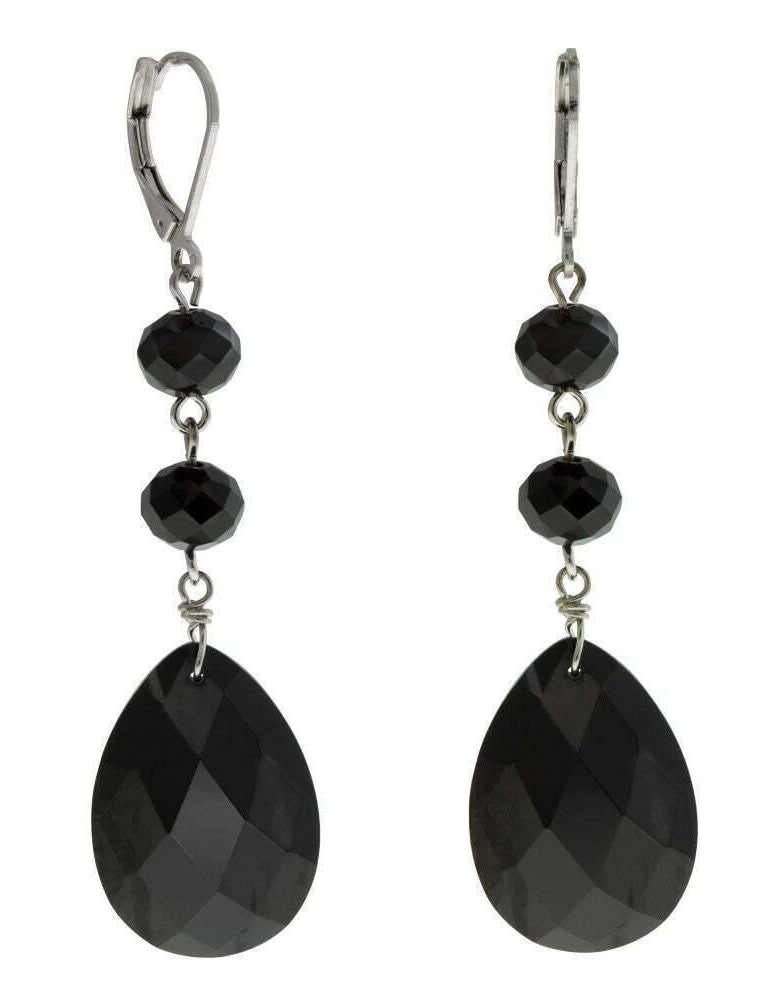 1928 Jewelry Light Rose Briolette Crystal & Beads Drop Earrings