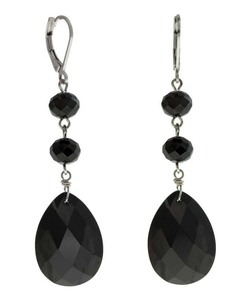 1928 Jewelry Light Rose Briolette Crystal & Beads Drop Earrings