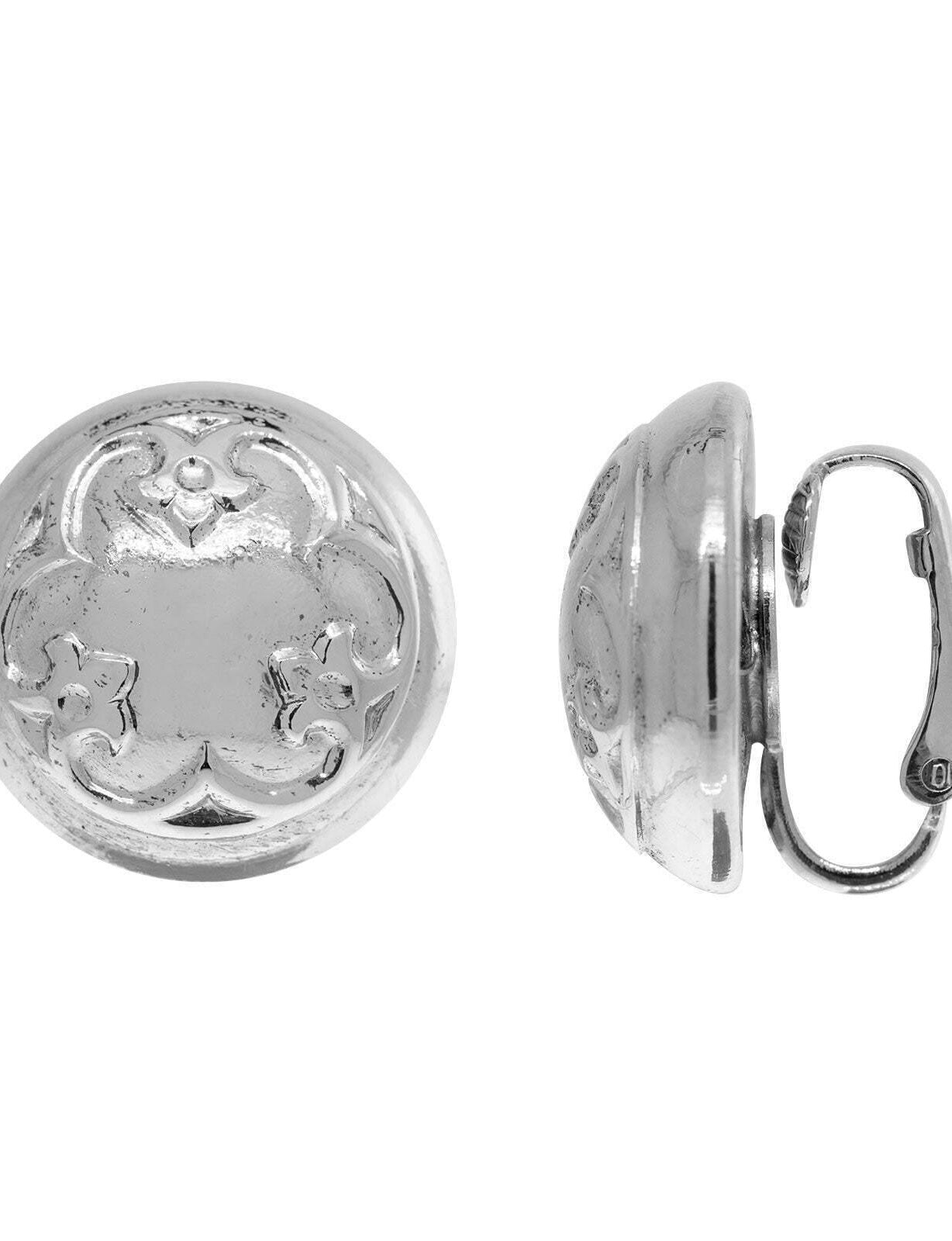 1928 Jewelry Petite Round Classic Clip On Earrings