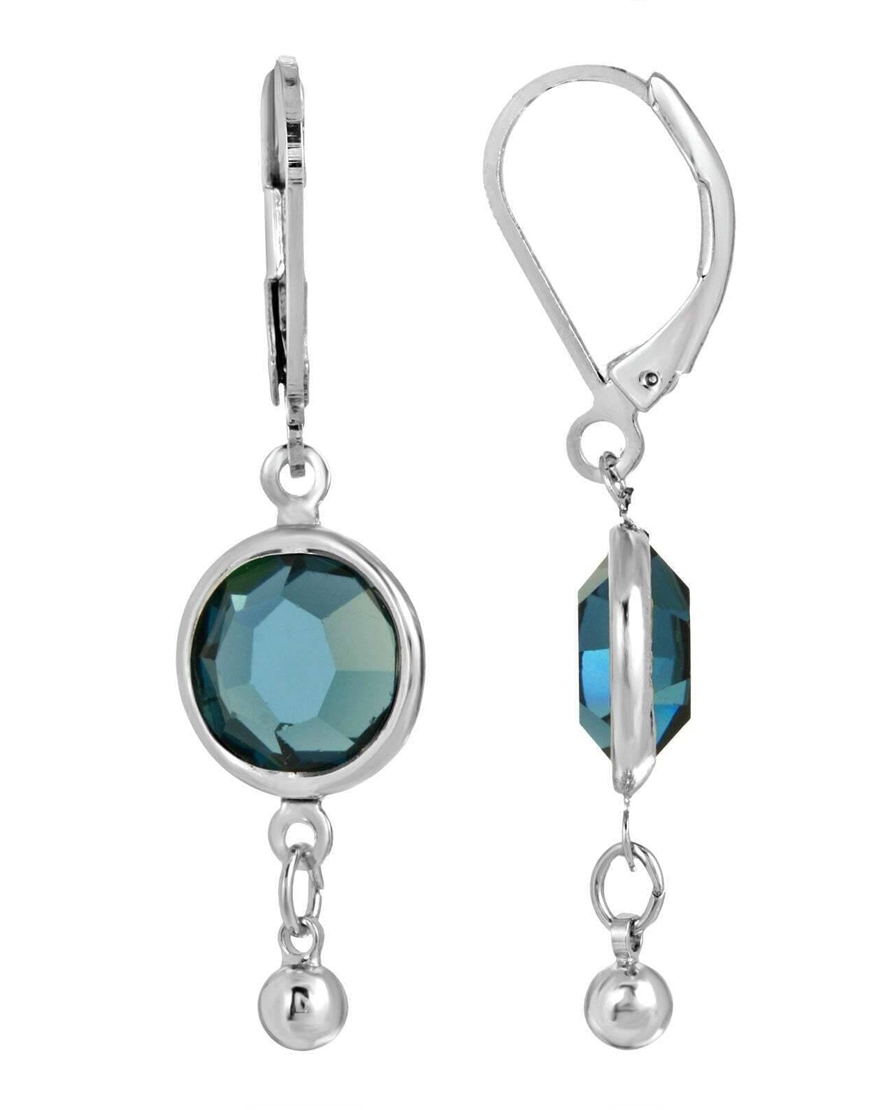 1928 Jewelry Austrian Channel Crystal Drop Earrings