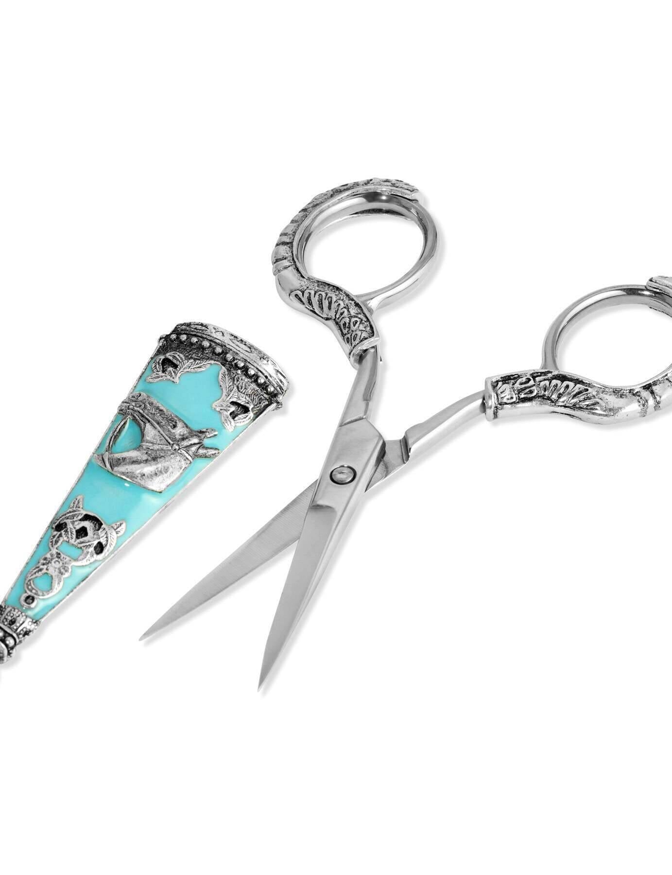 1928 Jewelry Turquoise Horse Scissors