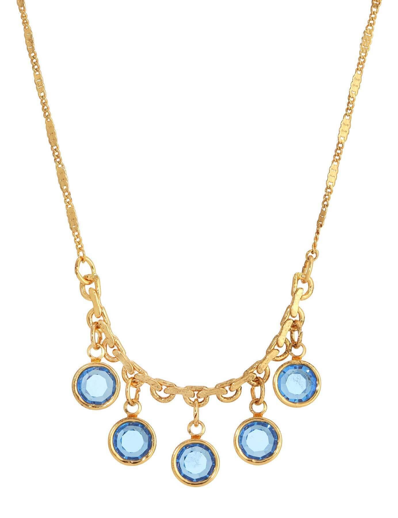 1928 Jewelry Austrian Channel Crystal Fancy Necklace 16"