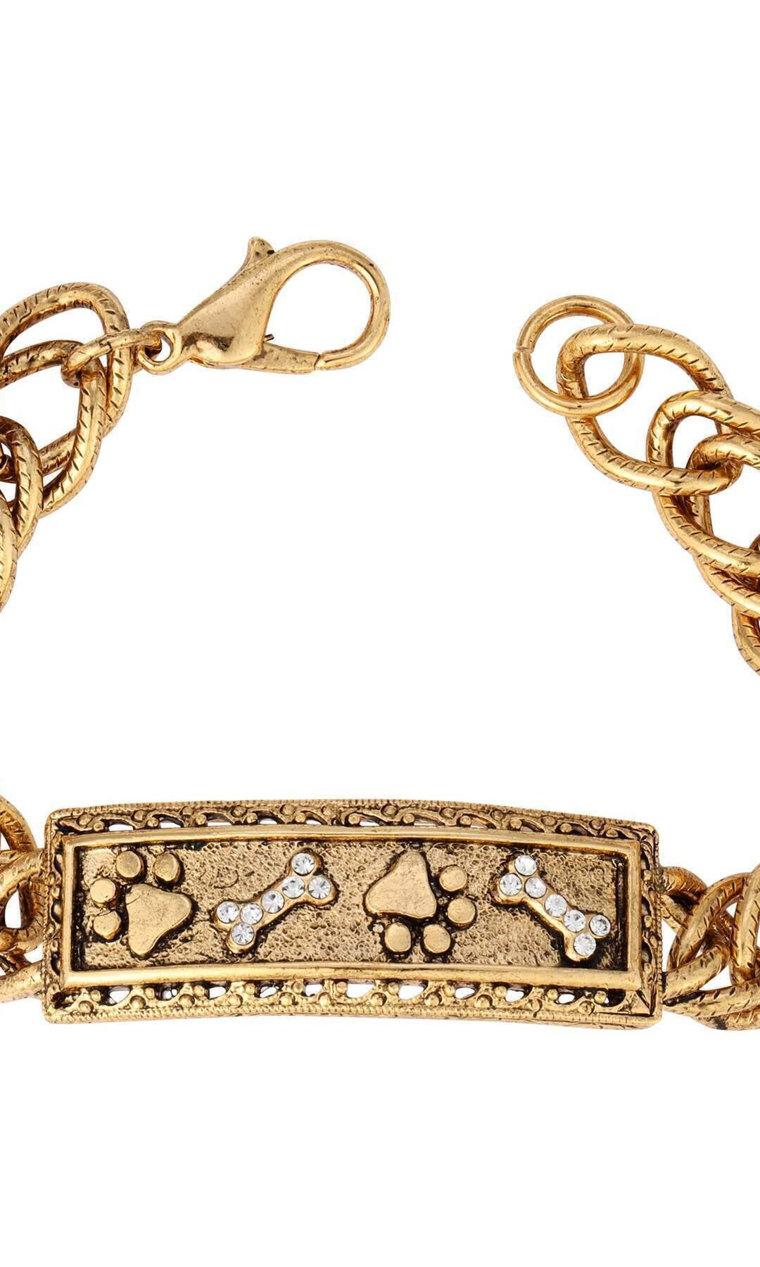 1928 Jewelry Paws And Bones Link Bracelet