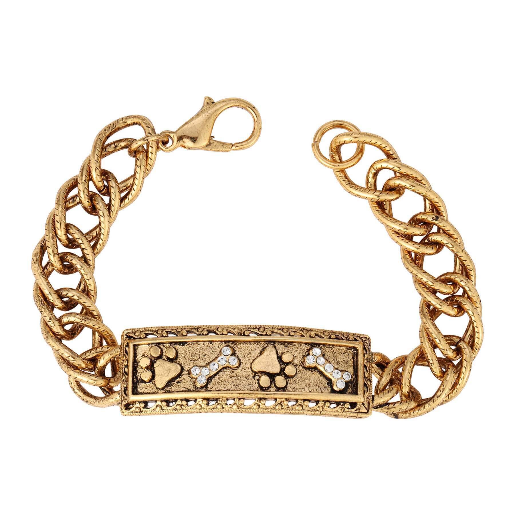 1928 Jewelry Paws And Bones Link Bracelet