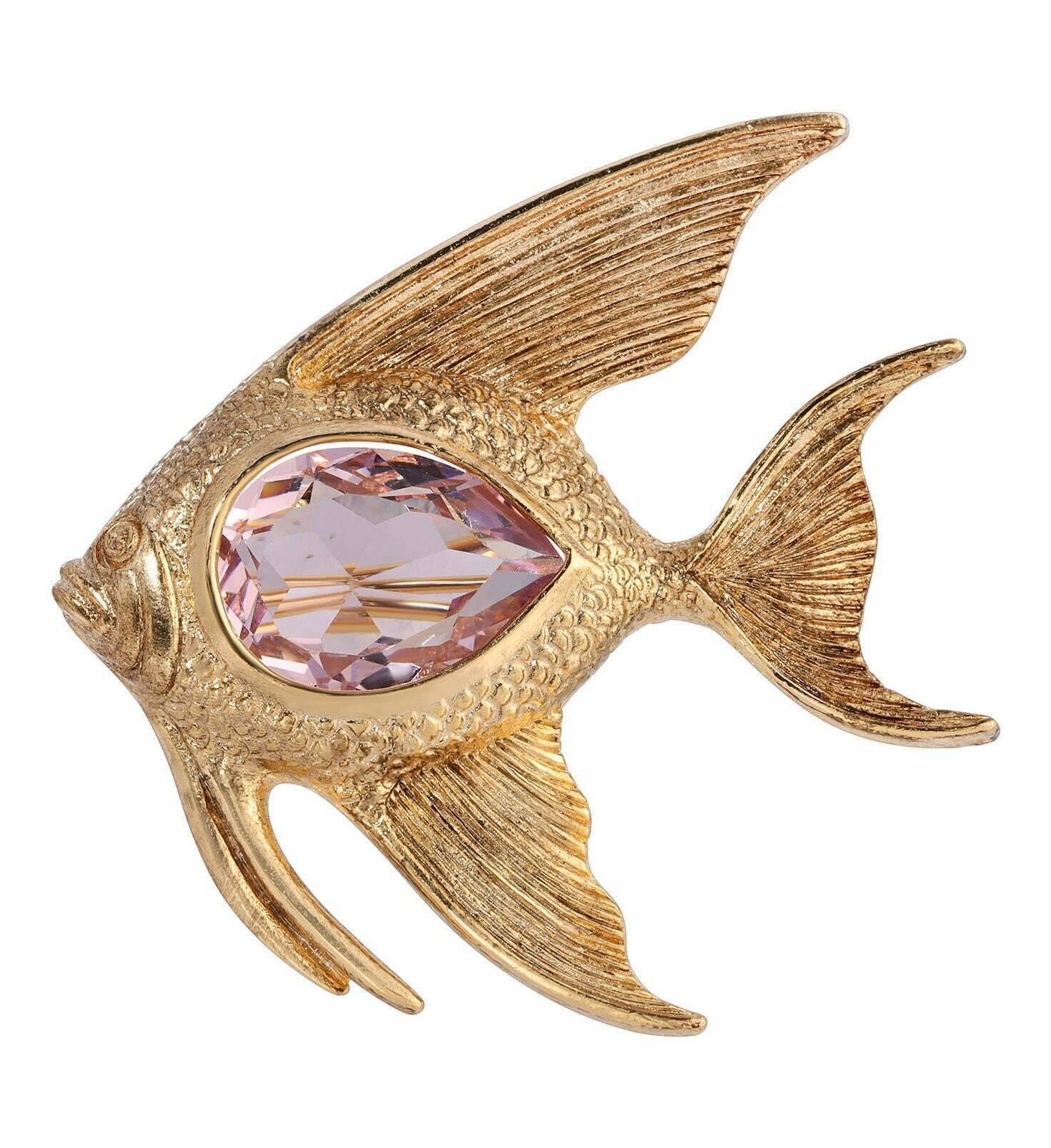 1928 Jewelry Crystal Angel Fish Pin