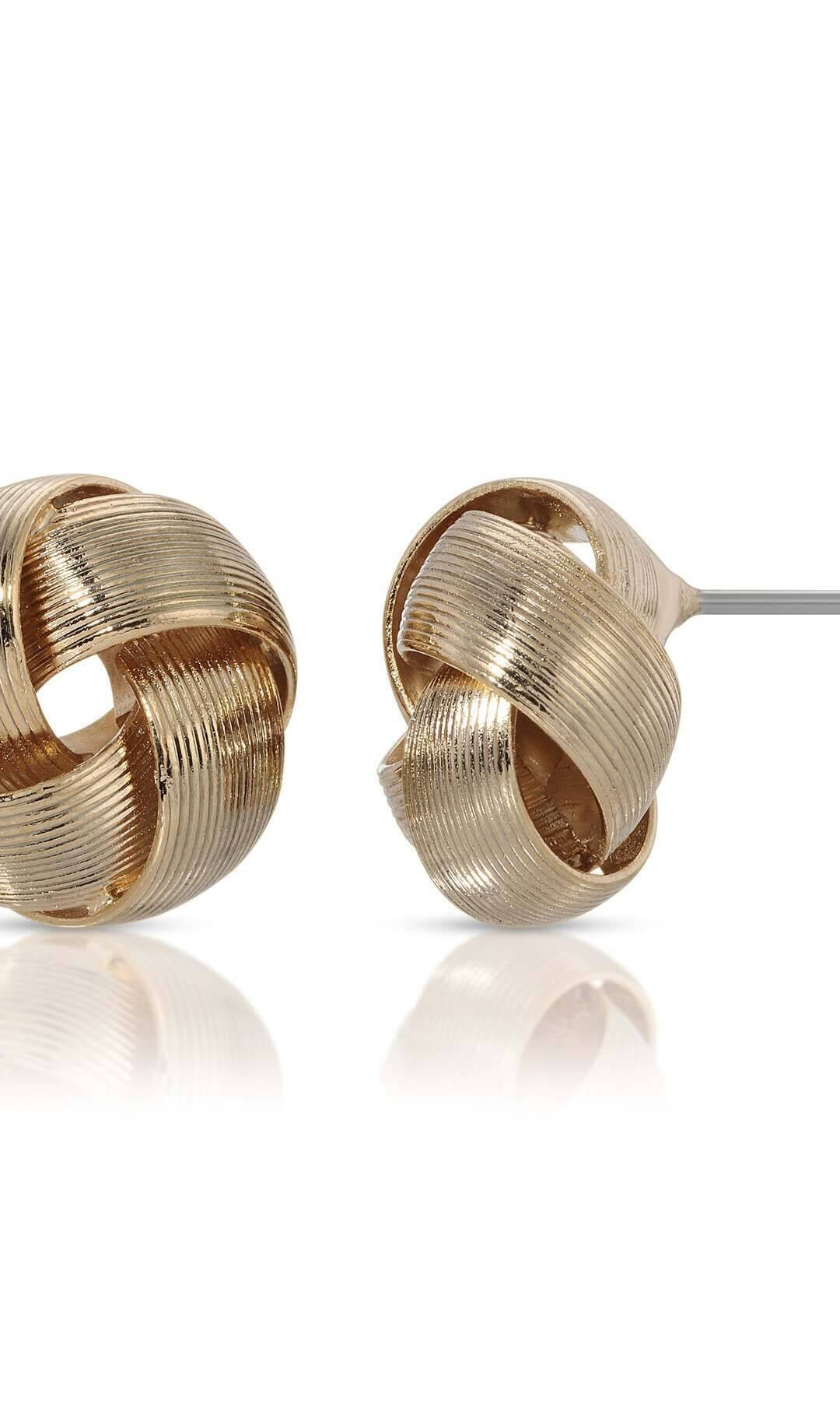 1928 Jewelry Round Love Knot Stud Earrings