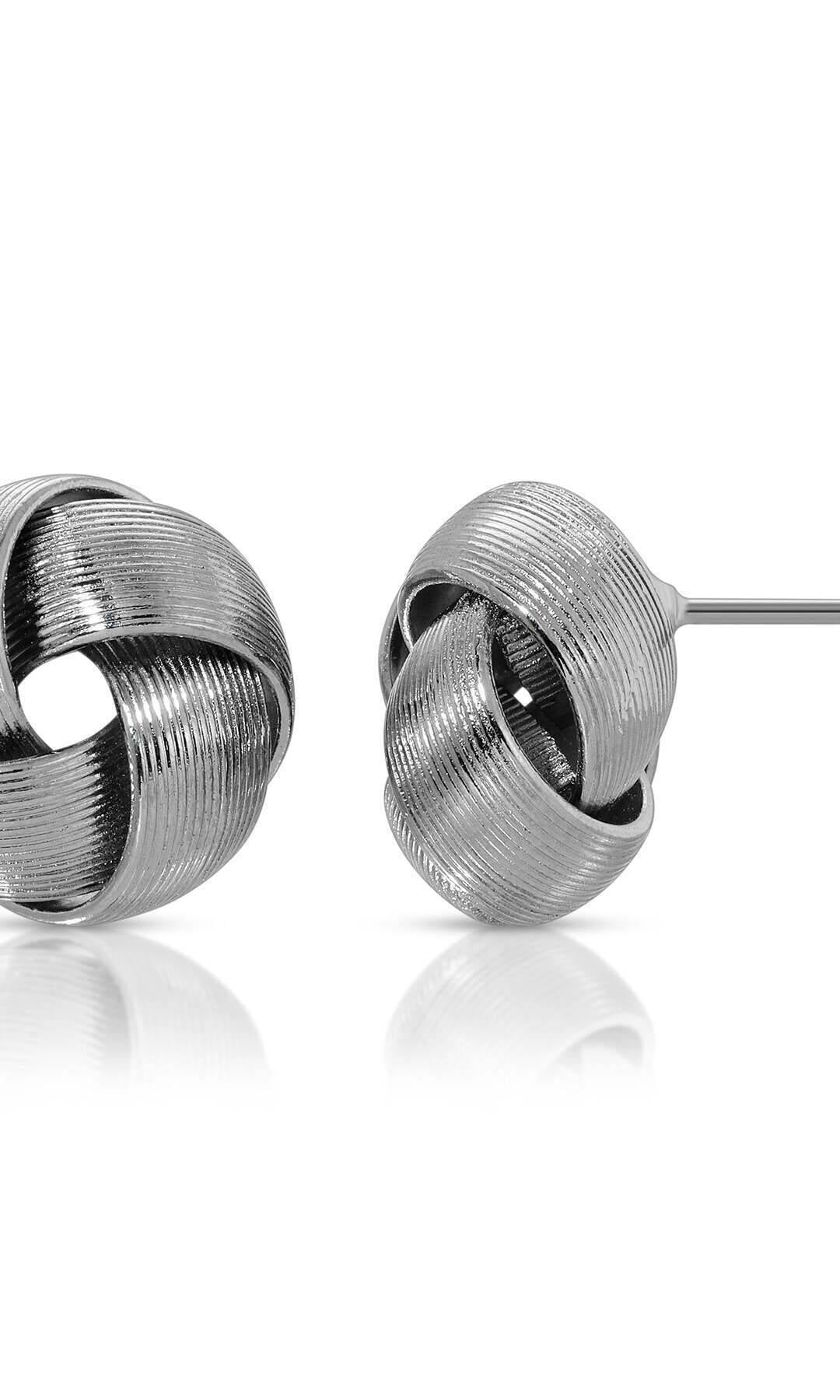 1928 Jewelry Round Love Knot Stud Earrings