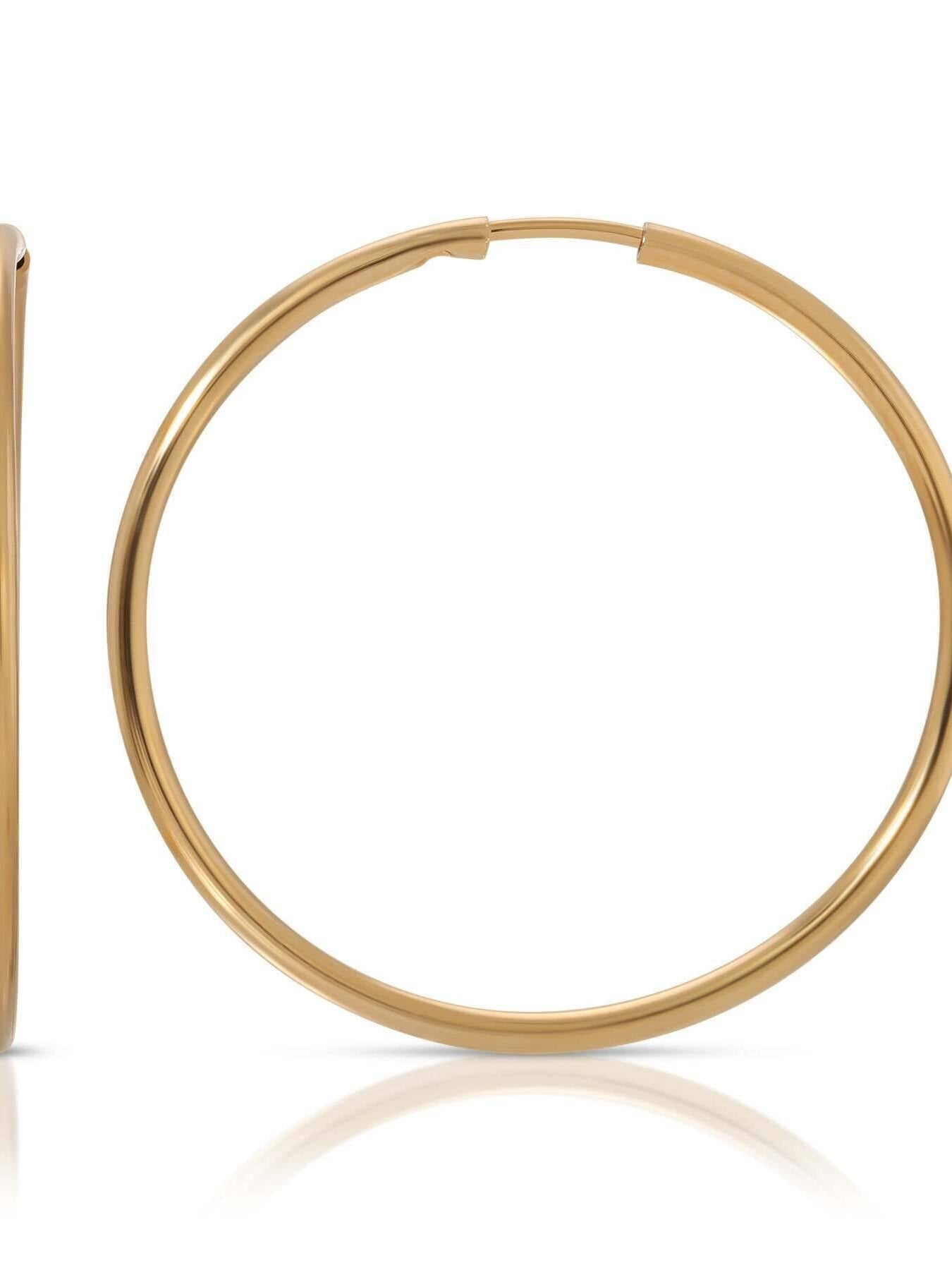 1928 Jewelry Endless Hoop Earrings