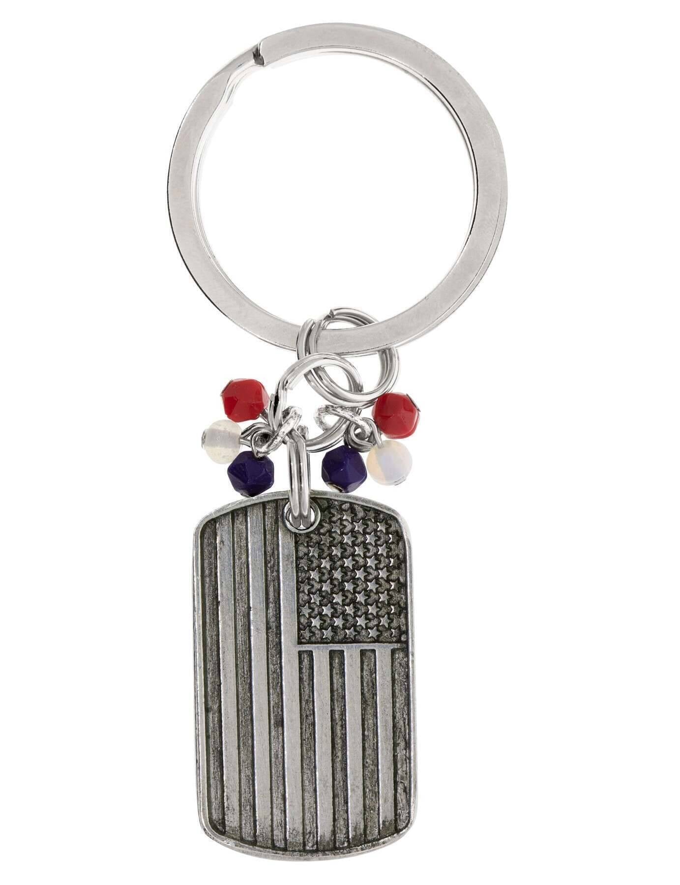 1928 Jewelry American Flag Made In USA & Eagle Keychain