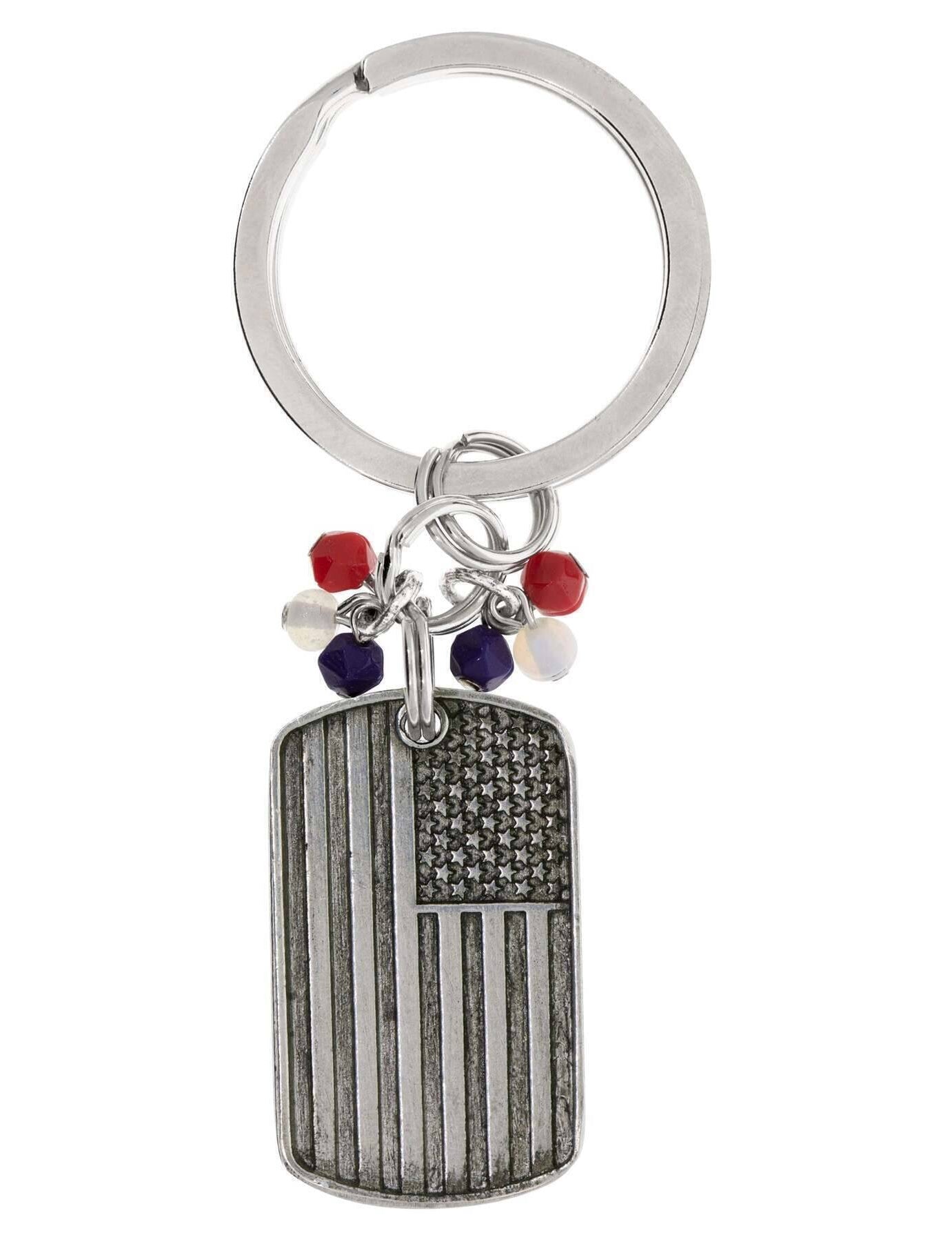 1928 Jewelry American Flag Made In USA & Eagle Keychain