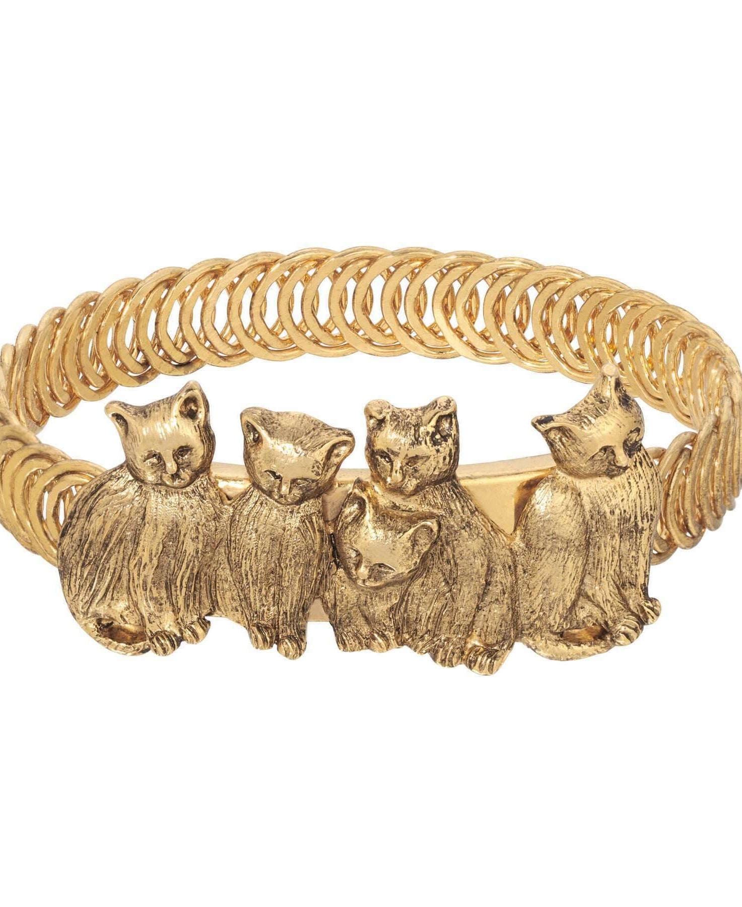 1928 Jewelry Cat Friends Belt Bracelet