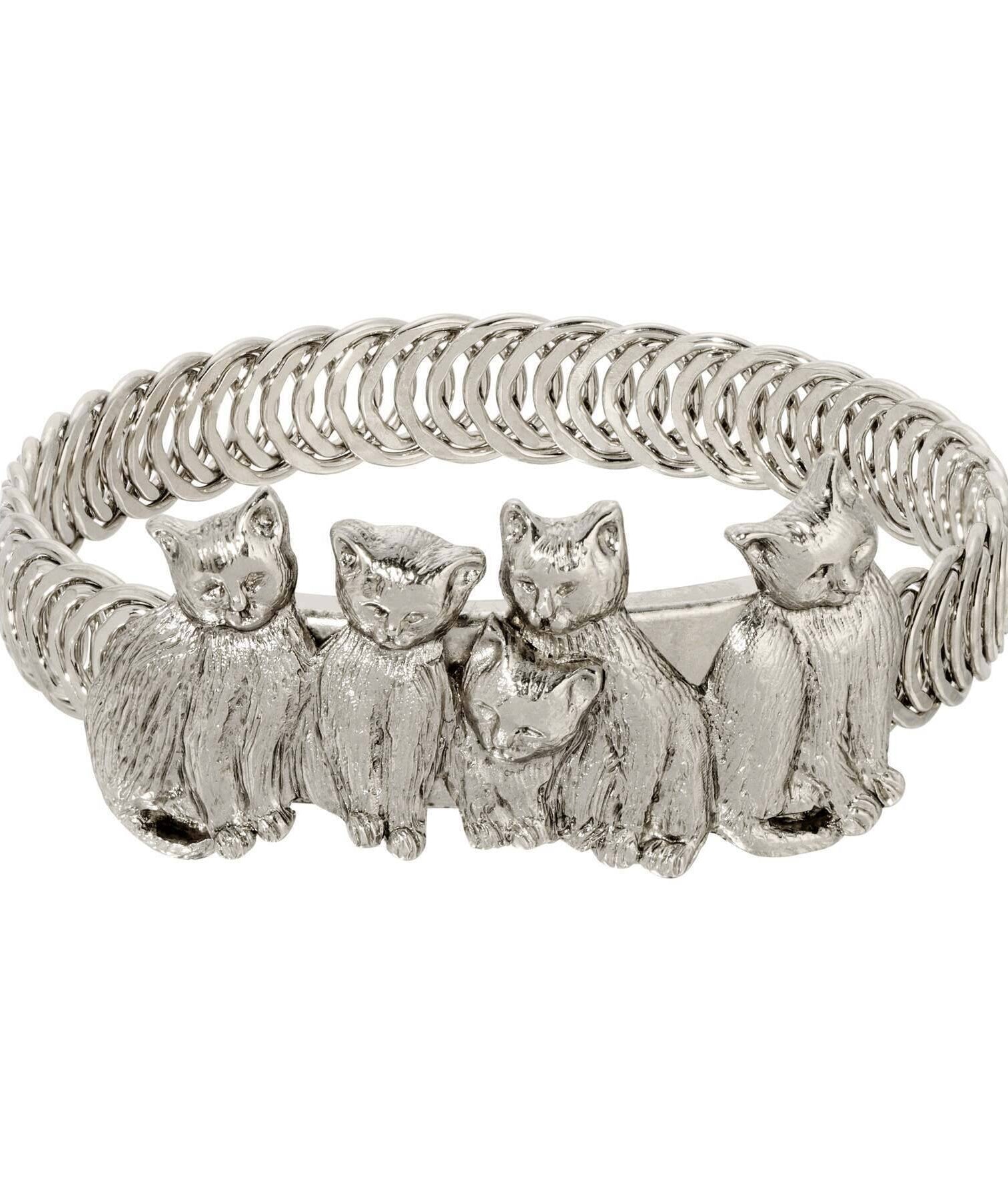 1928 Jewelry Cat Friends Belt Bracelet