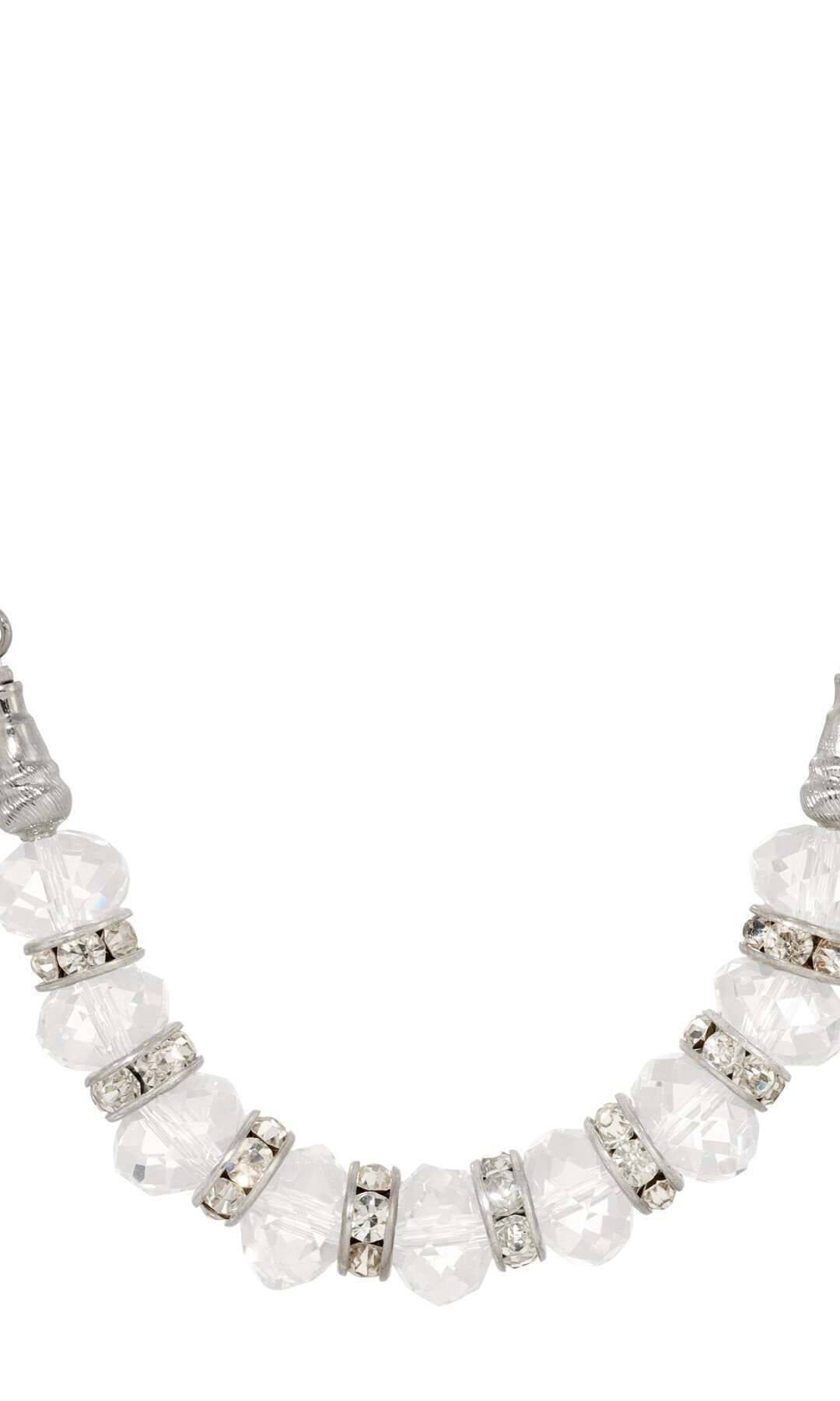 1928 Jewelry Luxueuse Crystal Beaded Chain Necklace 16" + 3" Extension