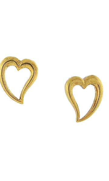 1928 Jewelry Open Heart Stud Earrings
