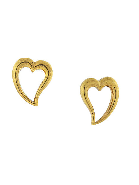 1928 Jewelry Open Heart Stud Earrings