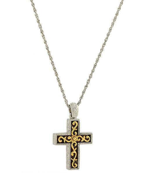Symbols Of Faith Cross Pendant Necklace 24"